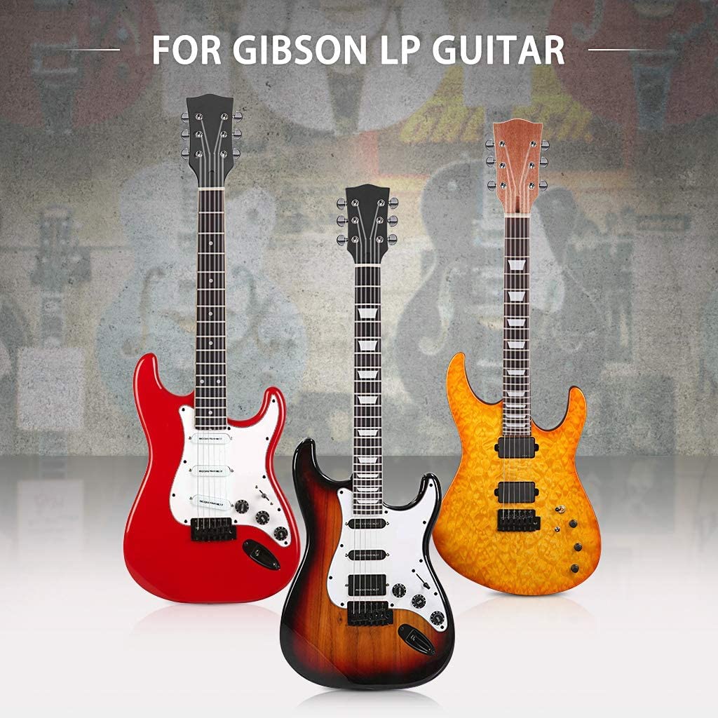 Ogdni 22 Fret Guitar Neck Maple Rosewood Fingerboard with Binding Inlay for Lp Electric Guitar Neck Replacement