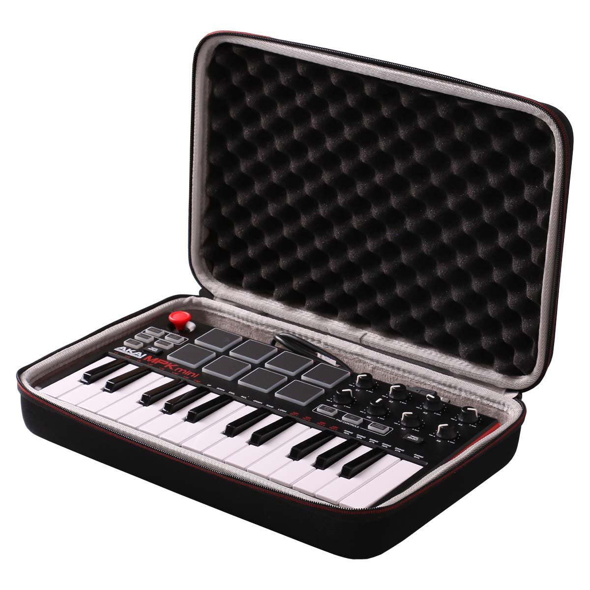 LTGEM Travel Hard Carrying Case for Akai Professional MPK Mini MK3 / MPK Mini Play MK3 / MPK Mini MKII/MPK Mini Play - 25 Key US