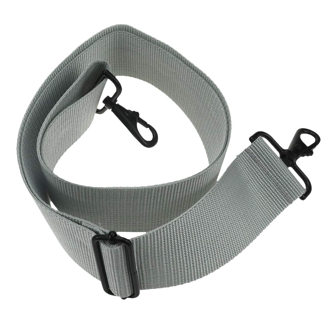 Xiaoyztan Snare Drum Sling Strap, 27.5 to 54 Inch Adjustable in Length Nylon Fiber Braided Belt for Marching Drum, Grey