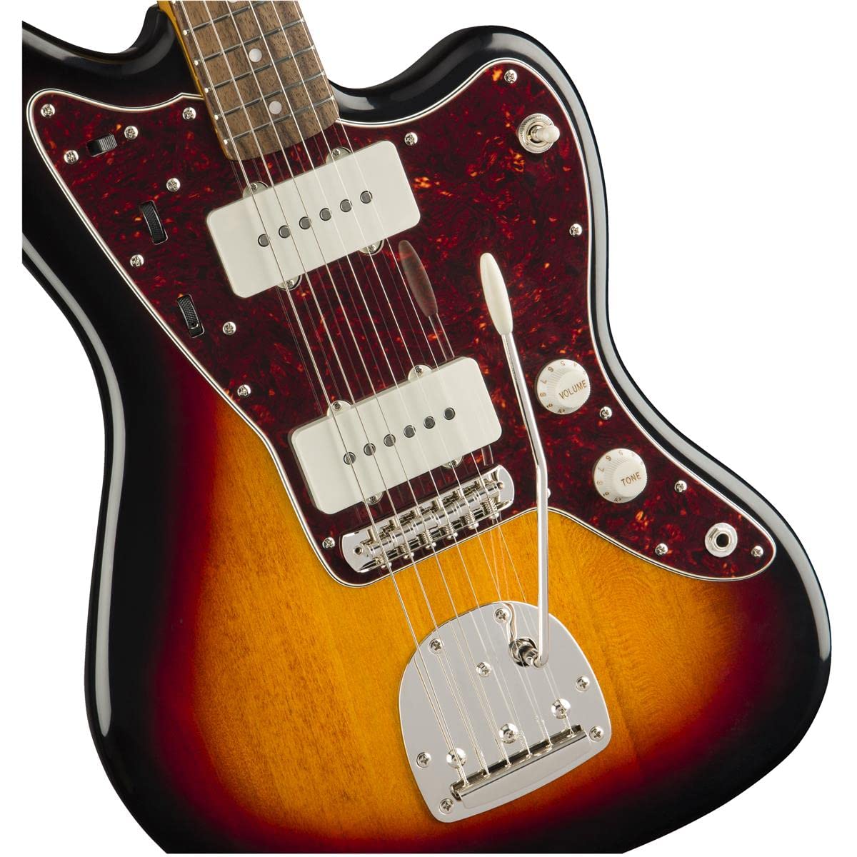 Squier Classic Vibe 60s Jazzmaster Electric Guitar, with 2-Year Warranty, 3-Color Sunburst, Laurel Fingerboard