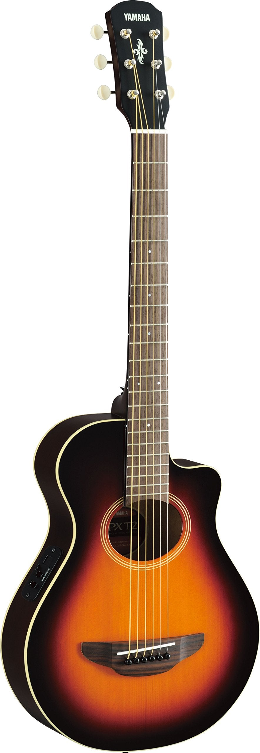 Yamaha Apxt2 34 Thinline Acoustic-Electric Cutaway Guitar Old Violin Sunburst