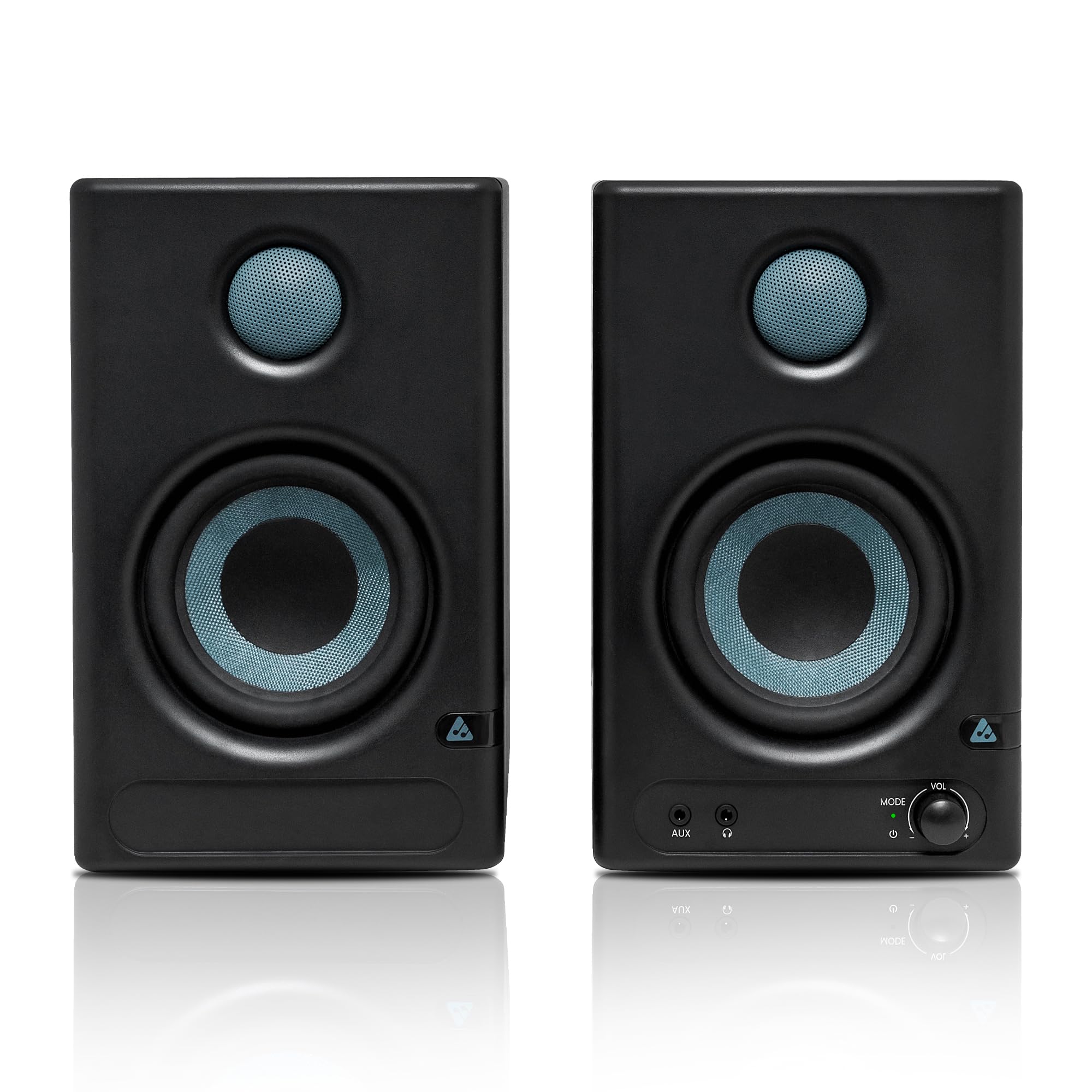 Audio Array Am-S1 Bt V5.3 |Professional 4 Studio Monitor Speaker Pair| 60W Class D Amplification,Woven Composite Woofer,1 Silk-D