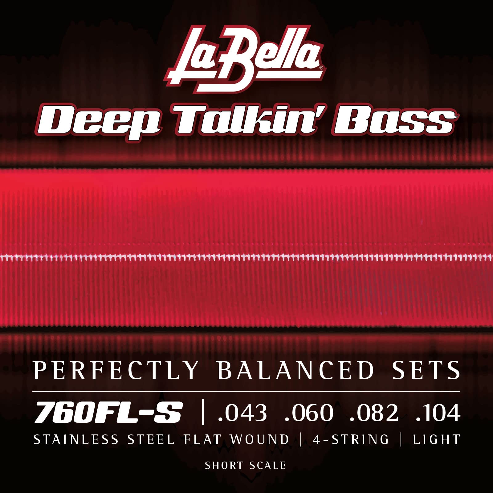 La Bella 760Fl-S Deep Talkin' Bass Flats - Light 43-104, Short Scale