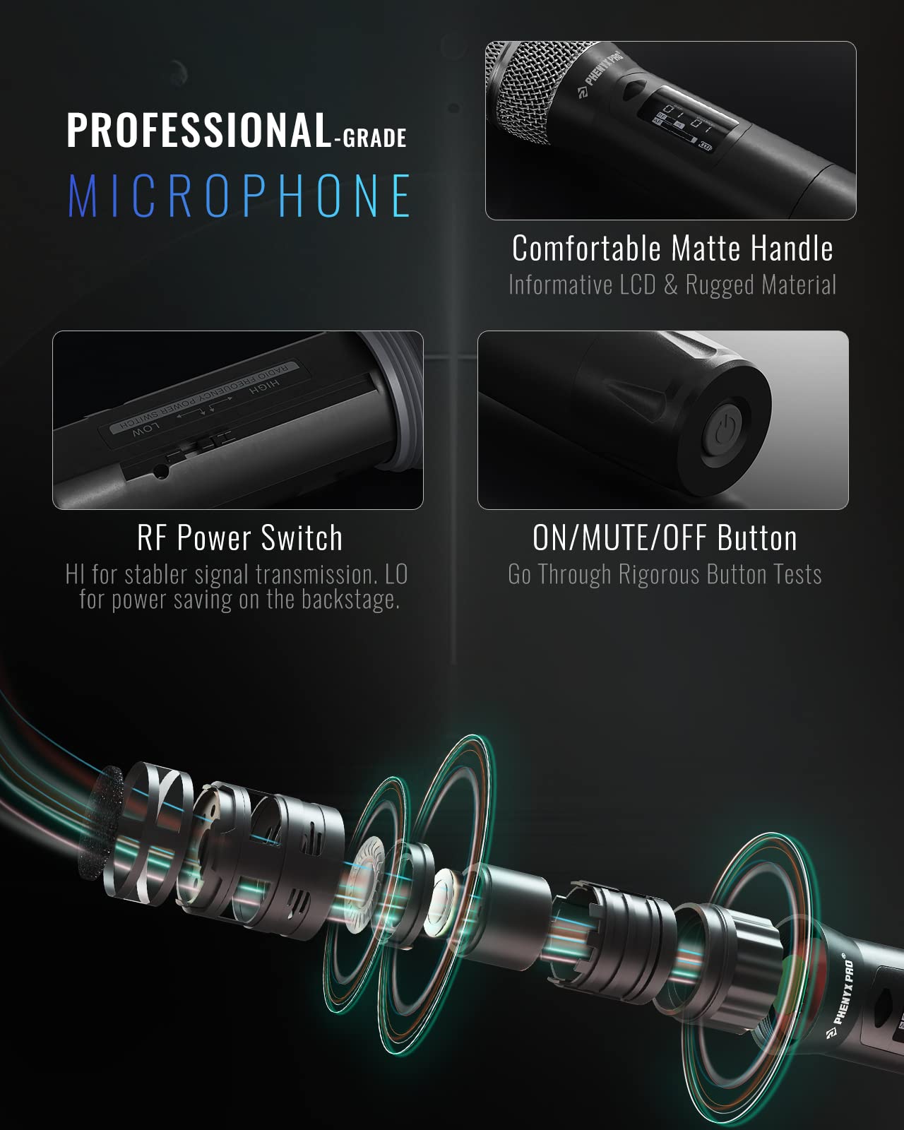 Phenyx Pro True Diversity Wireless Microphone System - Thumbnail 3