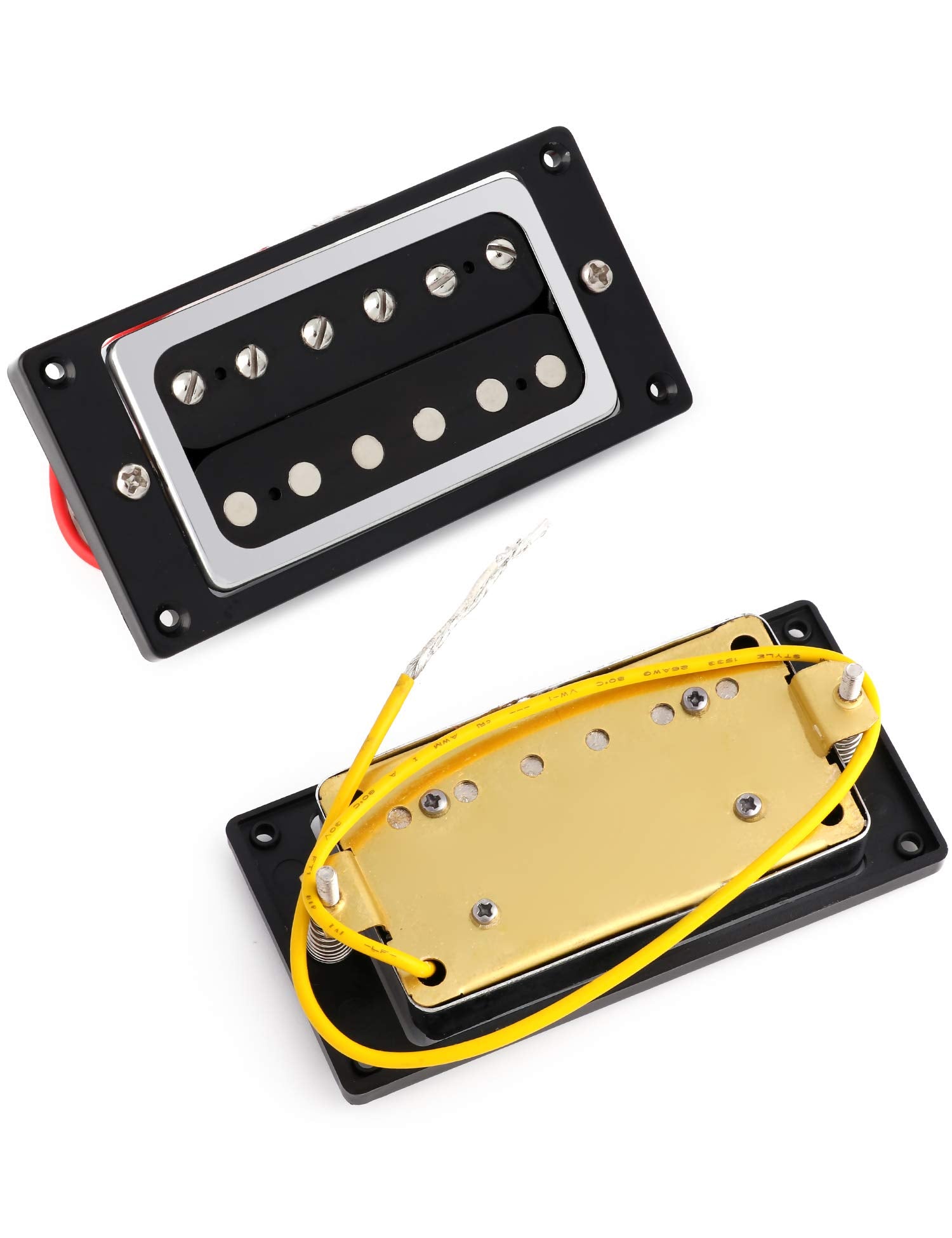 Metallor Humbucker Guitar Pickup Sealed Double Coil Pickup Set Compatible with Les Paul LP Style Electric Guitar Parts Replaceme