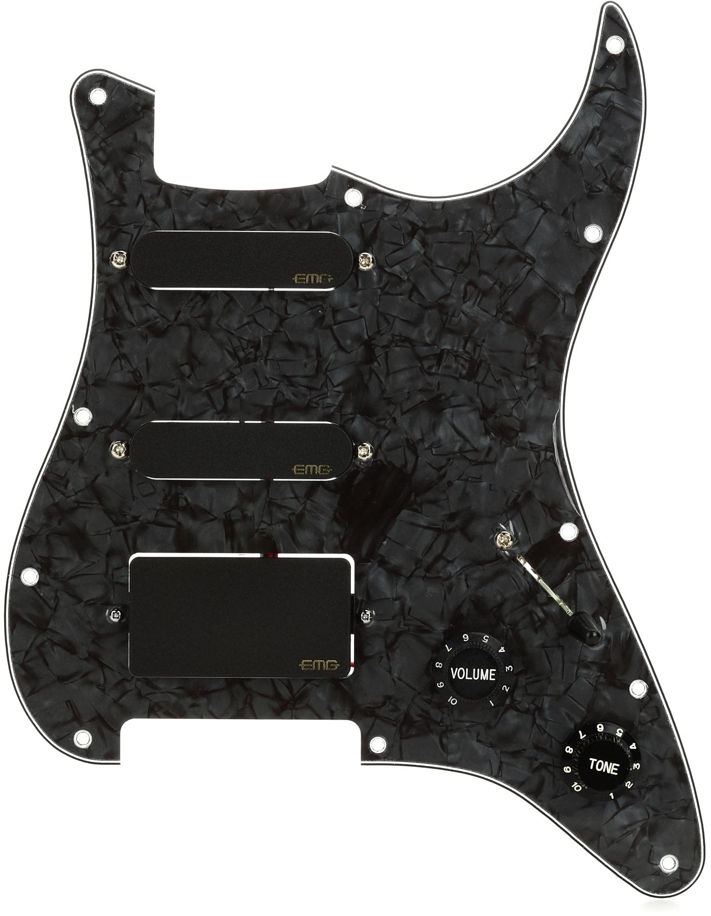 Emg Sl20 Steve Lukather Prewired Guitar Pickguard Set, Black