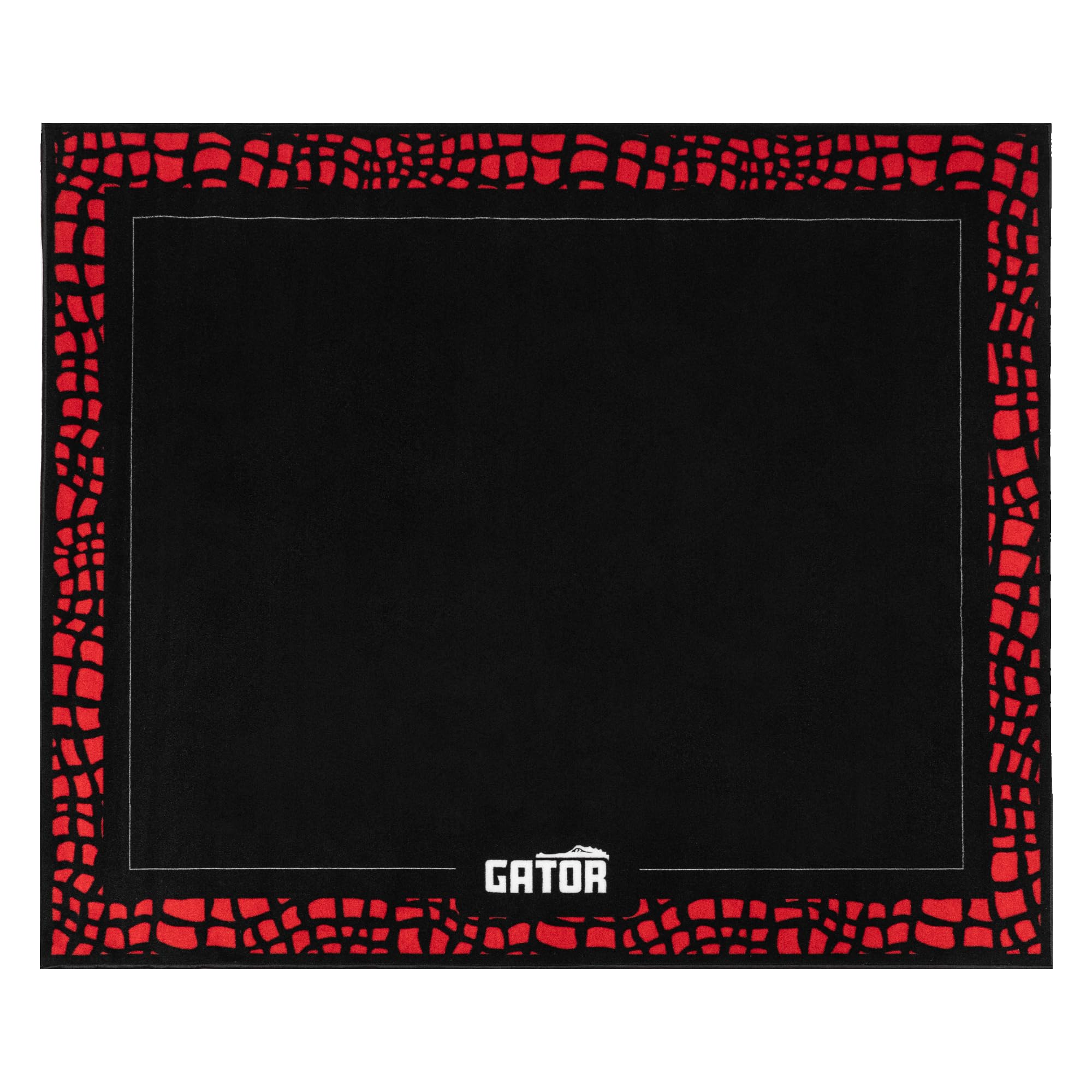 Gator Cases Drum Rug with Non-Slip Grip Backing, 78 x 66 Size, Safe for All Finishes, Black (GP-DRUMRUG-BK)