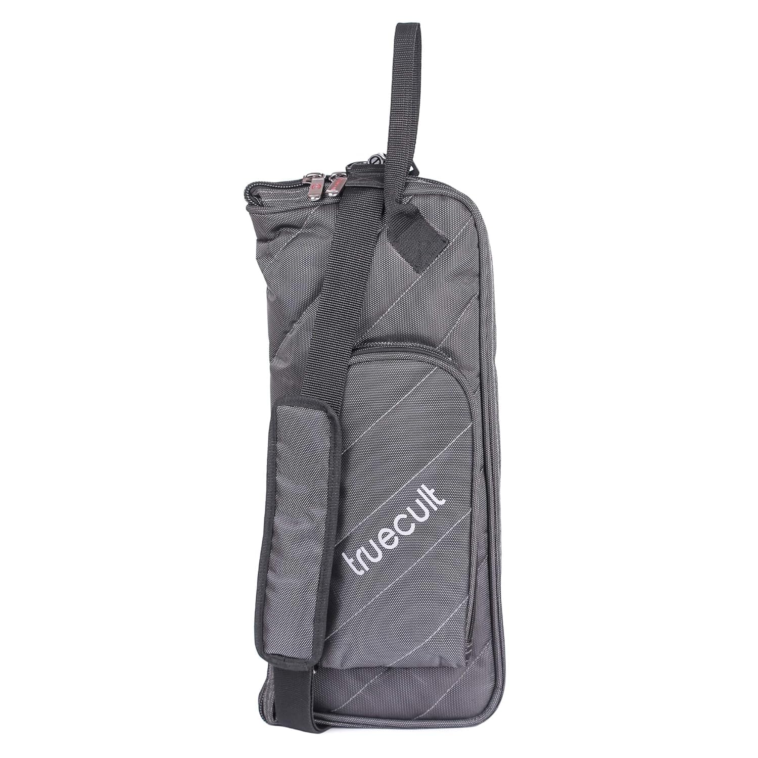 True Cult Drumsticks Carry Bag For 5A, 5B, 7A, 2B, Brushes And Drum Accessories (Grey)