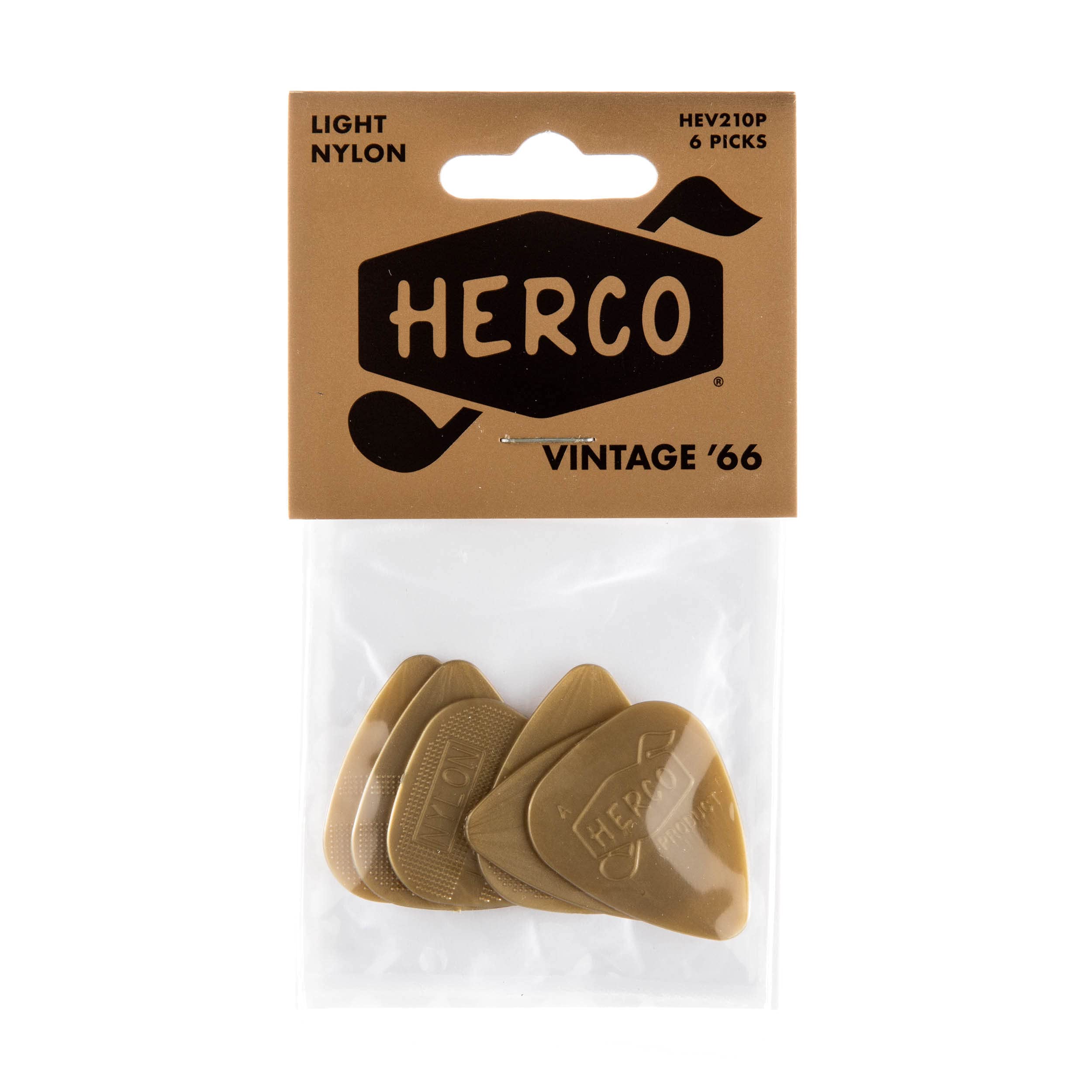 Herco Vintage '66, Gold, Light, 6/Player's Pack