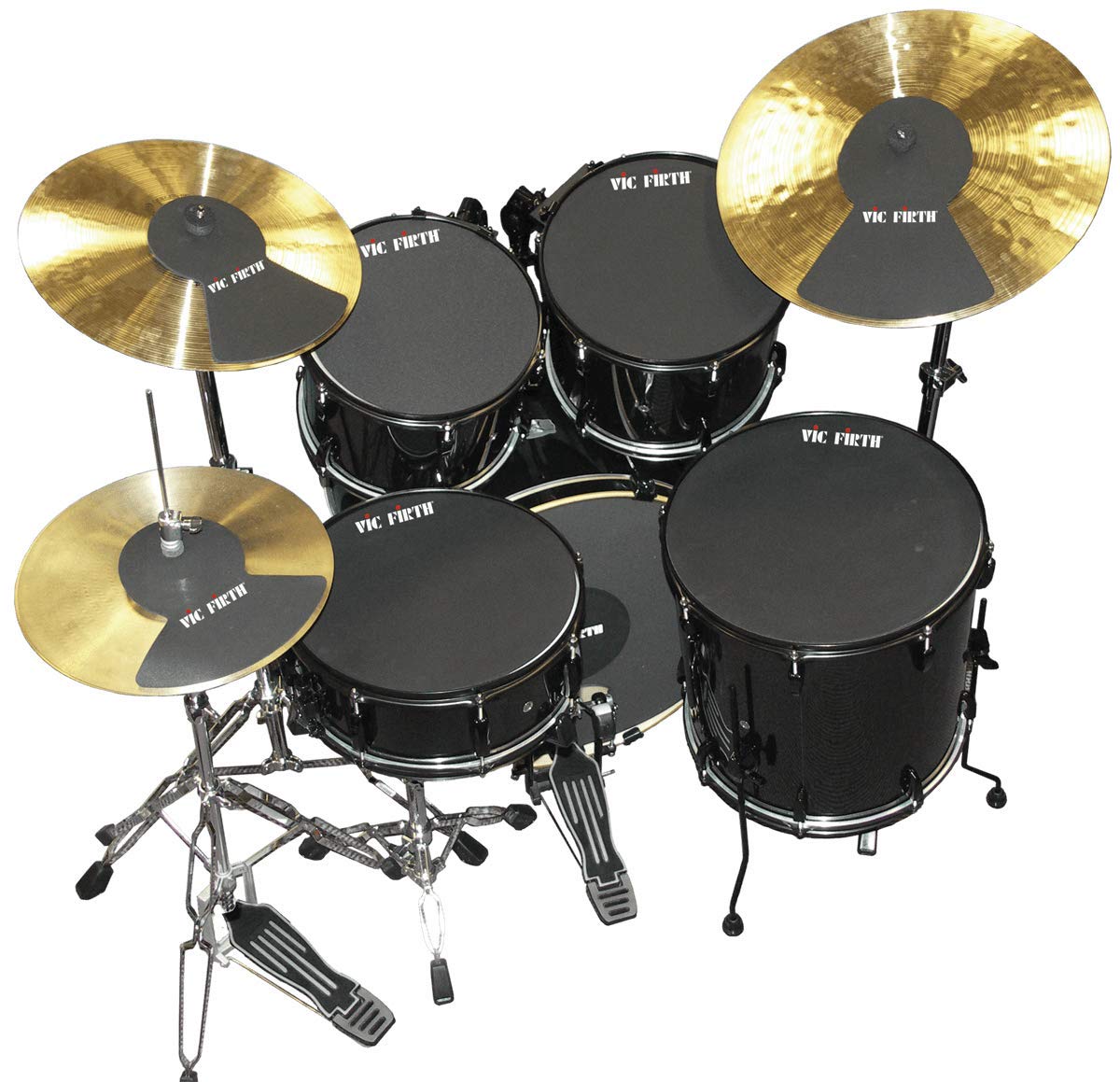 Vic Firth Vic Firth Mute Prepack w/ 10   , 12   , 14   , 16, 22, Hi-Hat And Cymbal (2)