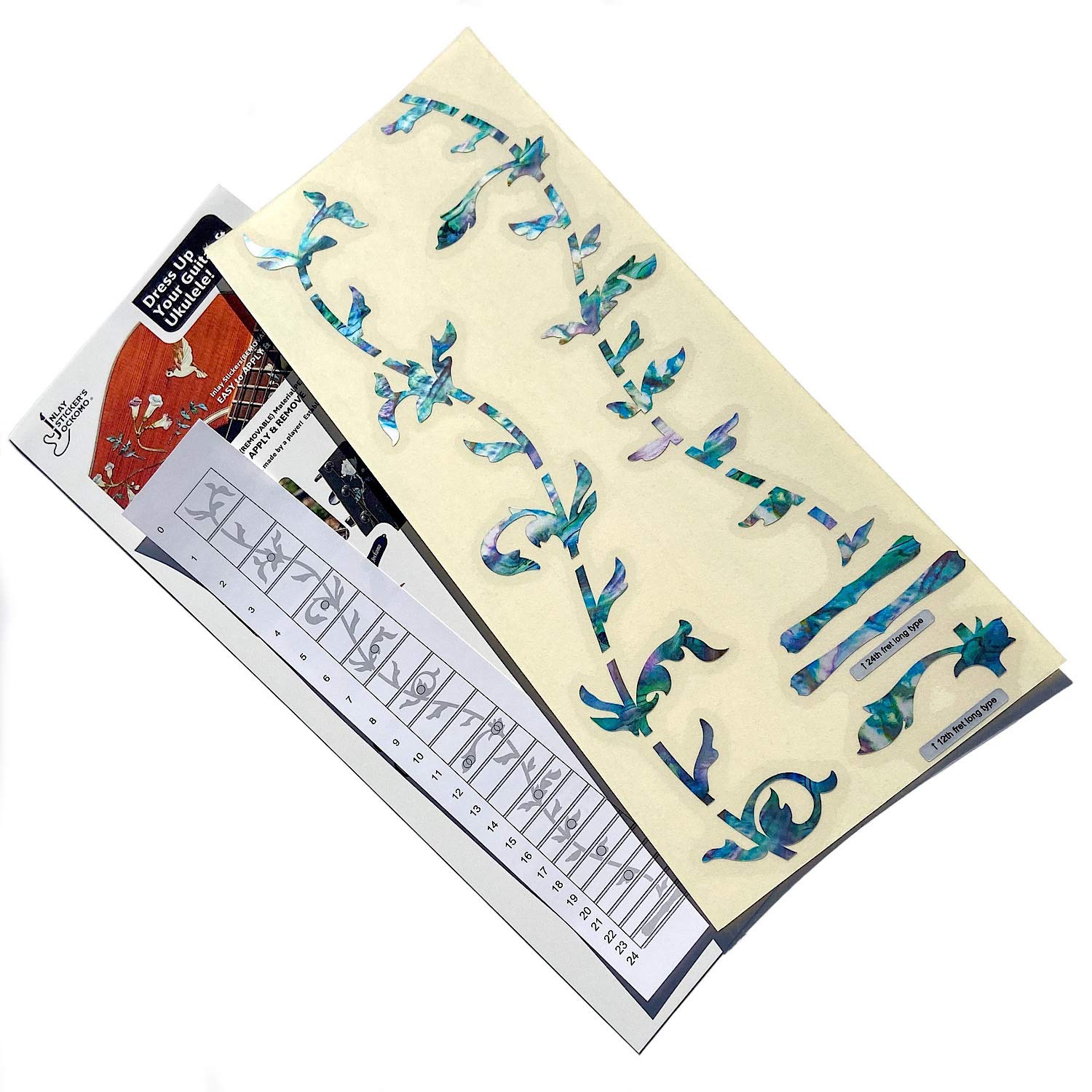 Inlay Sticker Fret Markers for Guitars - Tree Of Life - Abalone Mix