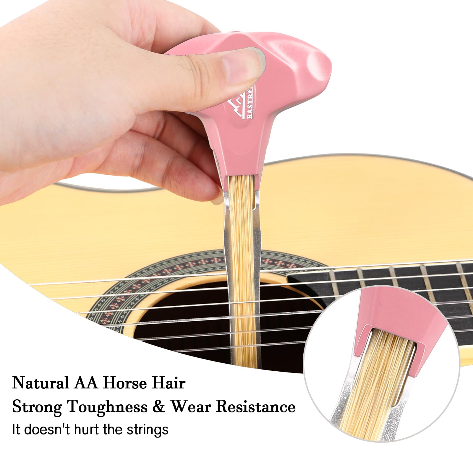 EASTROCK Guitar Bow, 2-in-1 Real Horsehair Guitar Bow for Acoustic, Create Violin & Cello-Like Sounds, Christmas Birthday Gift f