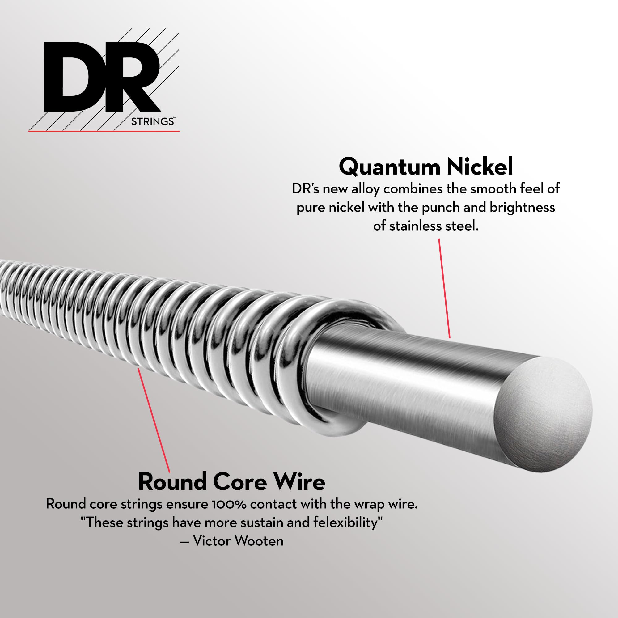 DR Strings PURE BLUES Bass Guitar Strings (PB6-30)