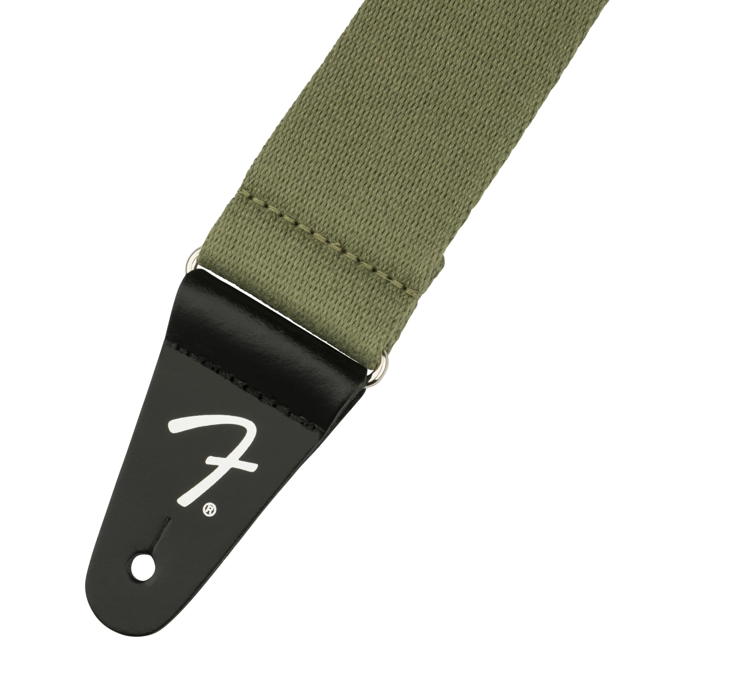 Fender SuperSoft Series Guitar Strap, Adjustable from 34'' to 58'', Leather Ends, Olive