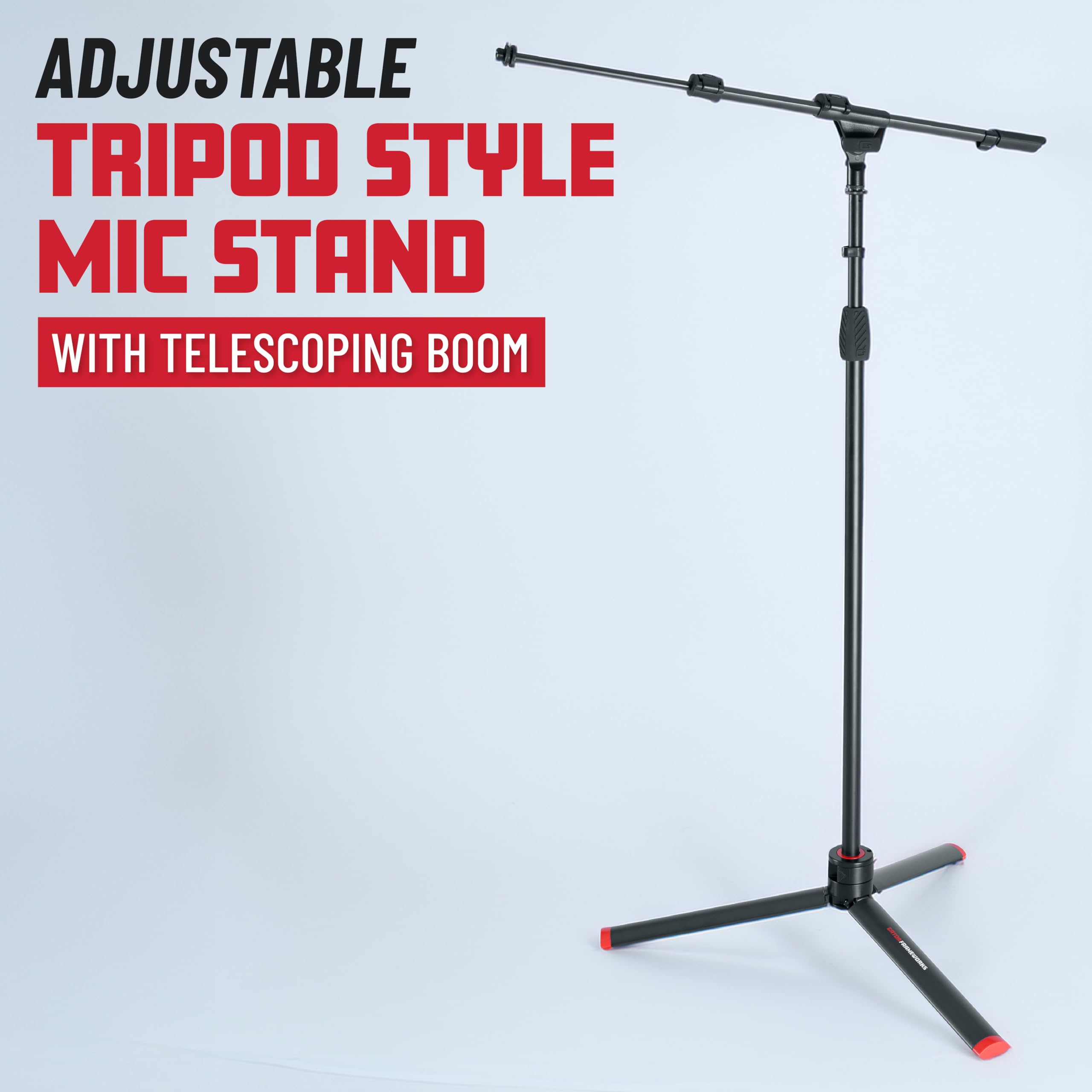 Gator Cases GFW-ID-MIC Frameworks ID Series Tripod Microphone Stand with Boom Arm