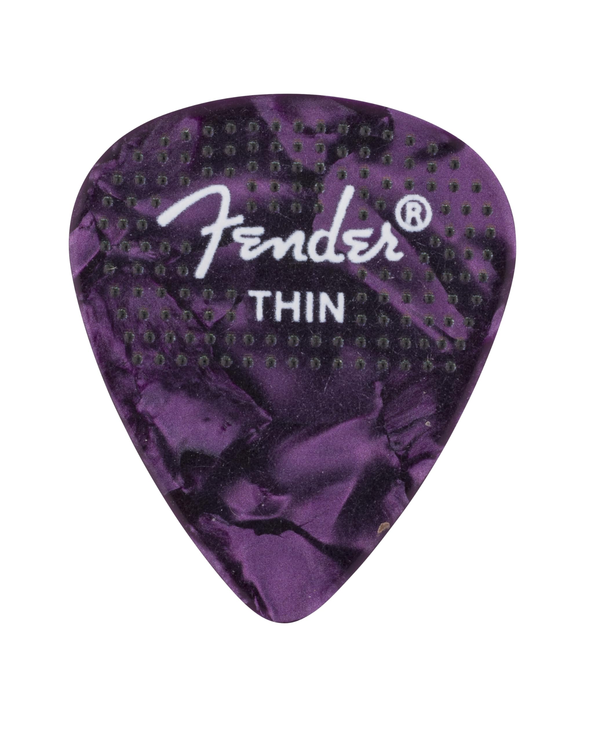 Fender Celluloid Guitar Picks, 351 Dotted Shape, Thin, 12-Pack