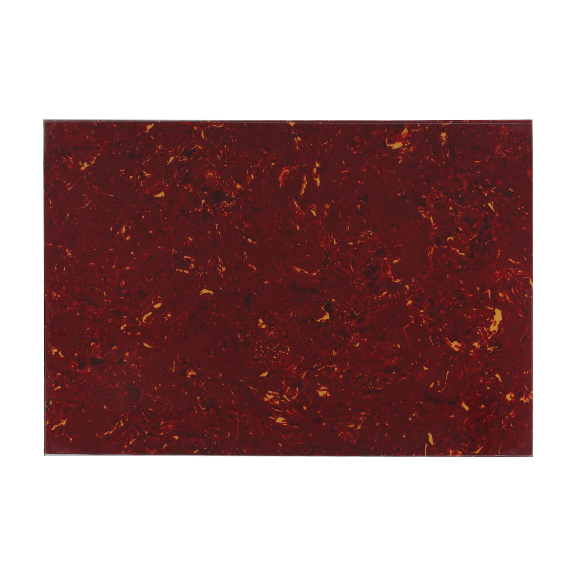FLEOR 11.4 x 17 Inch Blank Guitar Bass Pickguard Sheet DIY Guitar Pickguard Backplate Scratch Plate Material,4Ply Red Tortoise S
