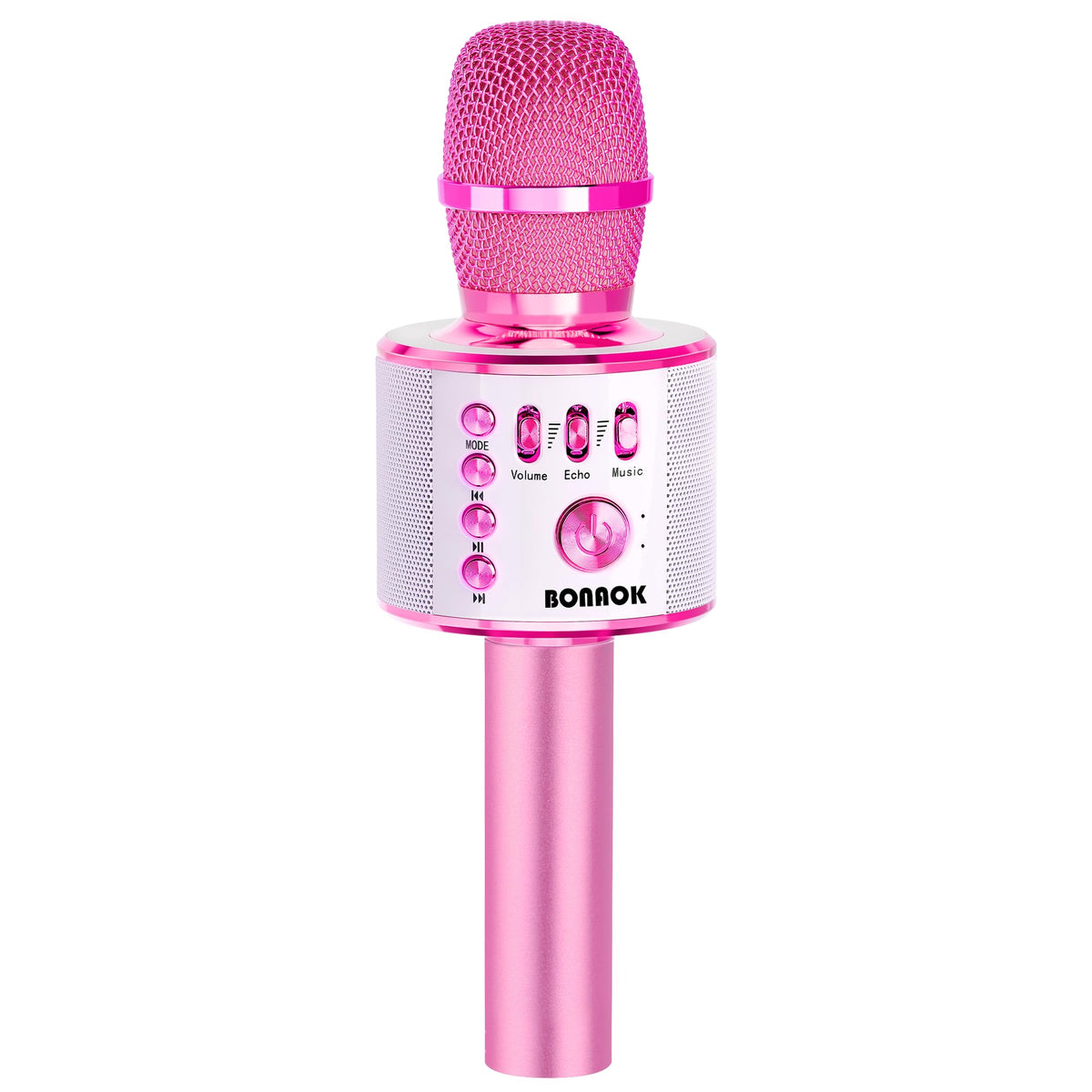 Bonaok Bluetooth Karaoke Wireless Microphone,3-In-1 Portable Handheld Karaoke Mic Speaker Machine Christmas Birthday Home Party
