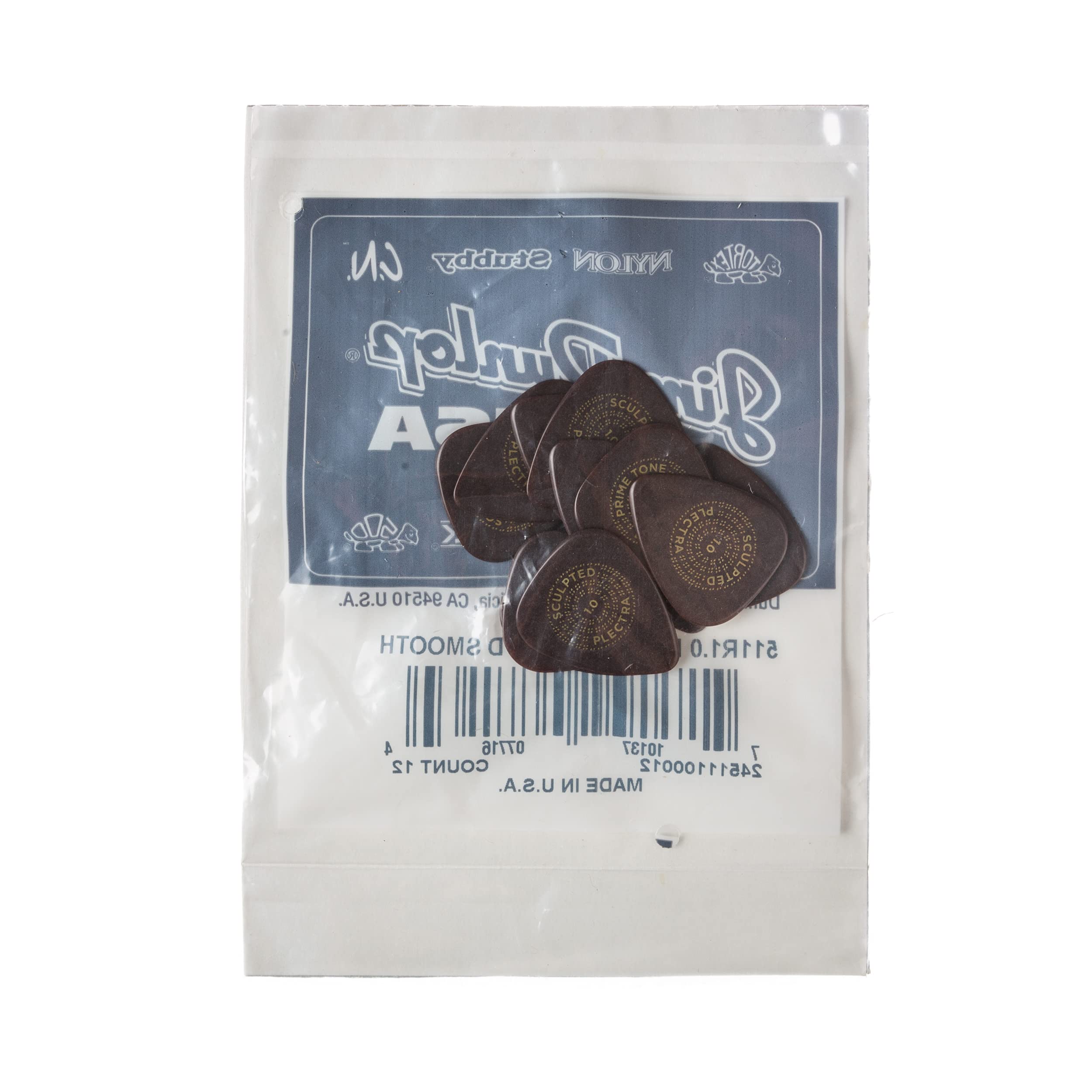 JIM DUNLOP Primetone Standard 1.0mm Sculpted Plectra (Smooth) - 12 Pack