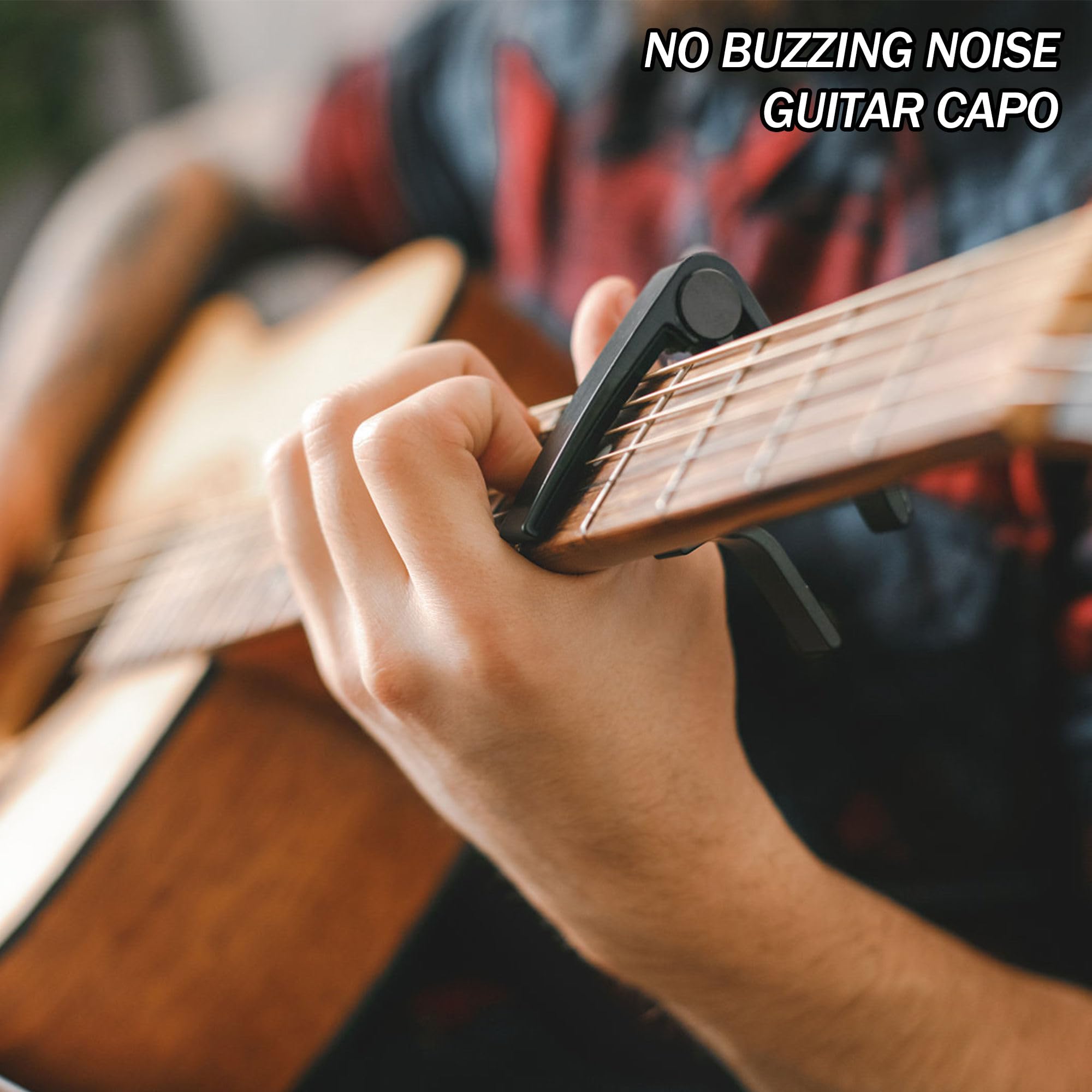 Capo,Guitar Capo for Acoustic Electric Guitar (2 Pack Black)