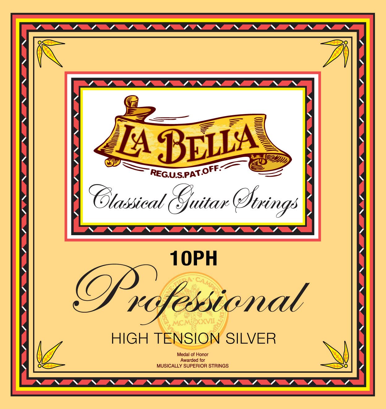 La Bella 10Ph Professional High Tension Silver