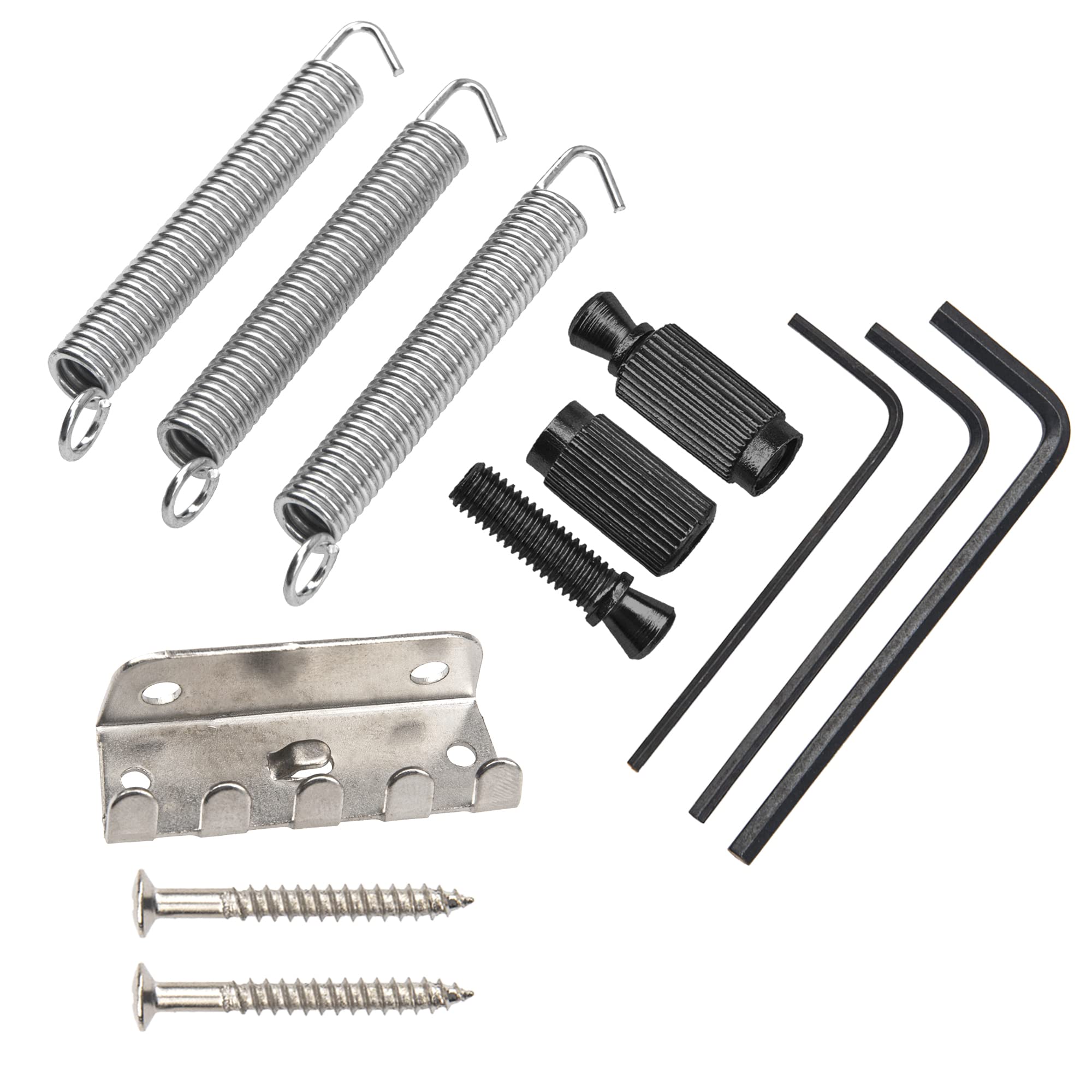 1Set Yootones Guitar Tremolo Bridge 6 String Individual Saddle Compatible with Squier Fender Strat Style Electric Guitar Parts (