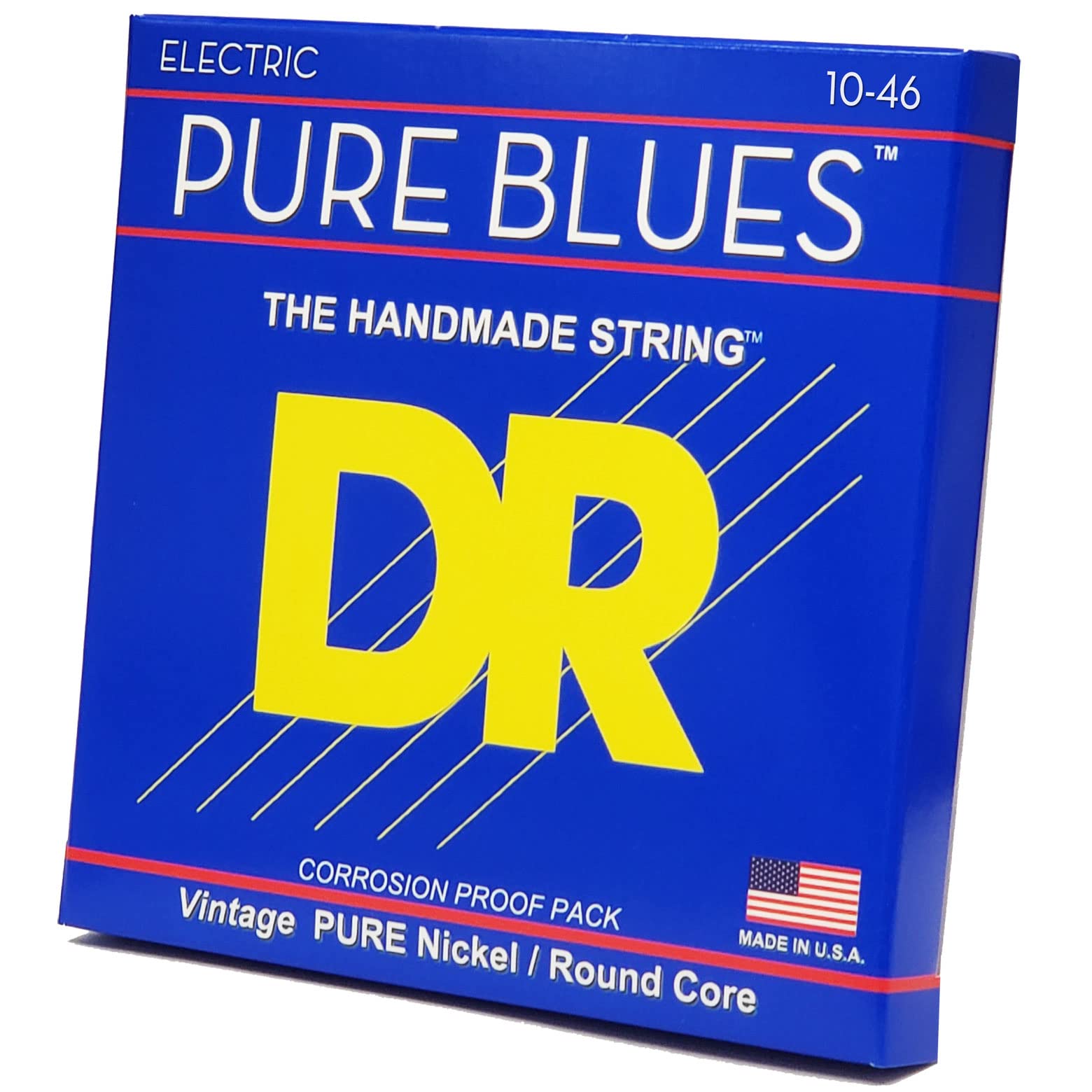 DR Strings Pure Blues Nickel Wound Vintage Style Electric Guitar Strings - 10-46 Gauge