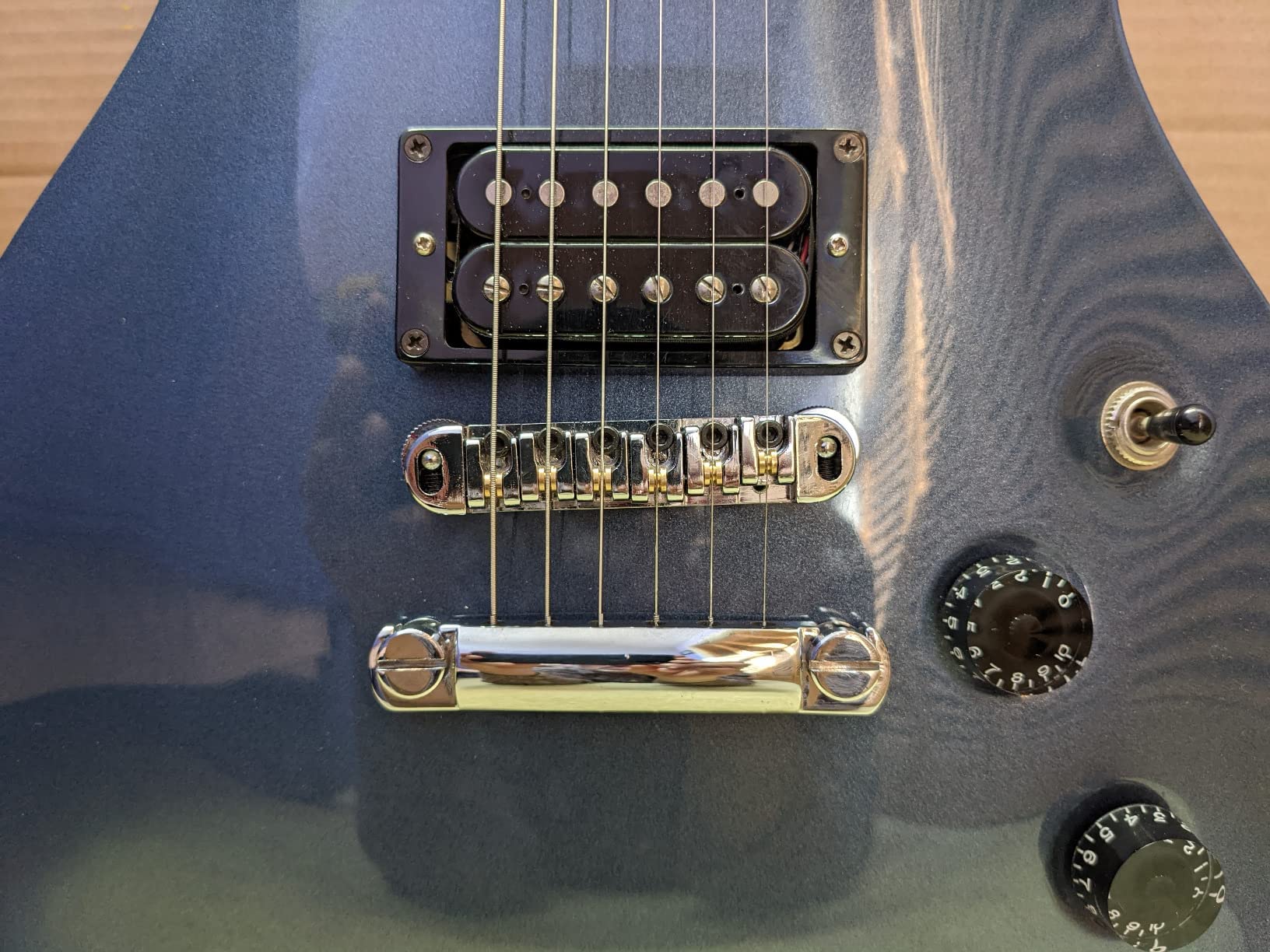 JD.Moon Roller Saddle Bridge ABR-1 Tune-o-matic Bridge Tailpiece Bridge For Les Paul Guitar (Chrome)