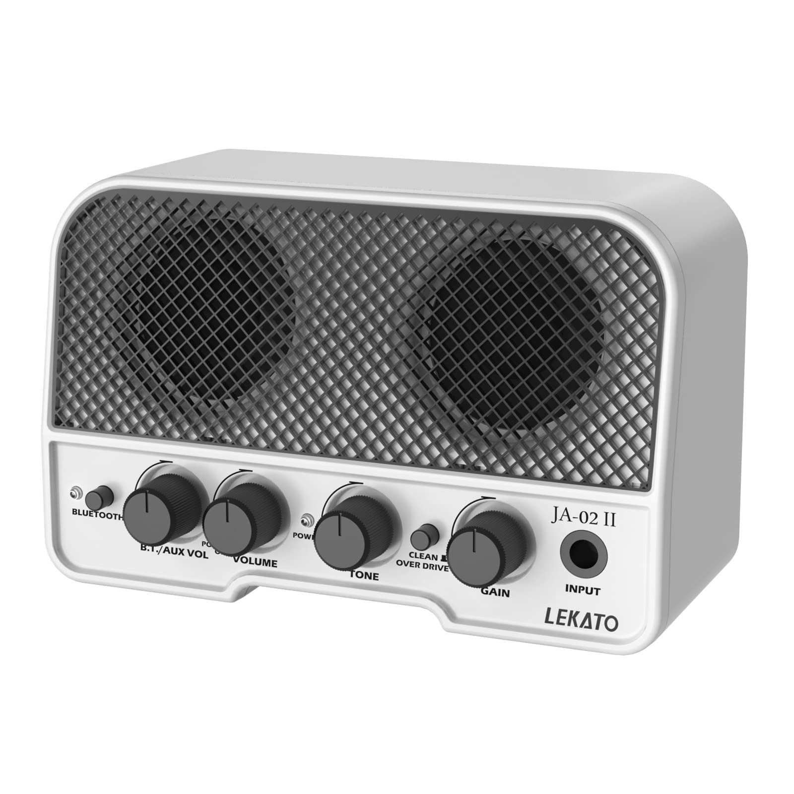 Lekato Mini Guitar Amp, 5W Rechargeable Electric Guitar Amplifier, Clean&Overdrive Effects Bluetooth Guitar Amp Portable For Dai