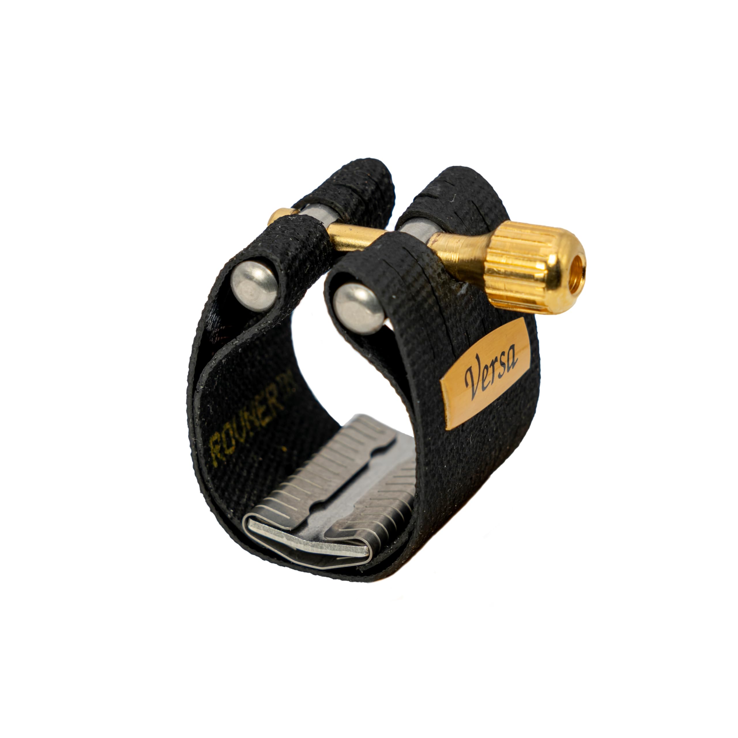 Rovner Ligature & Plastic Cap for Baritone Saxophone - Versa Ligature for Hard Rubber Mouthpiece (V-3R)