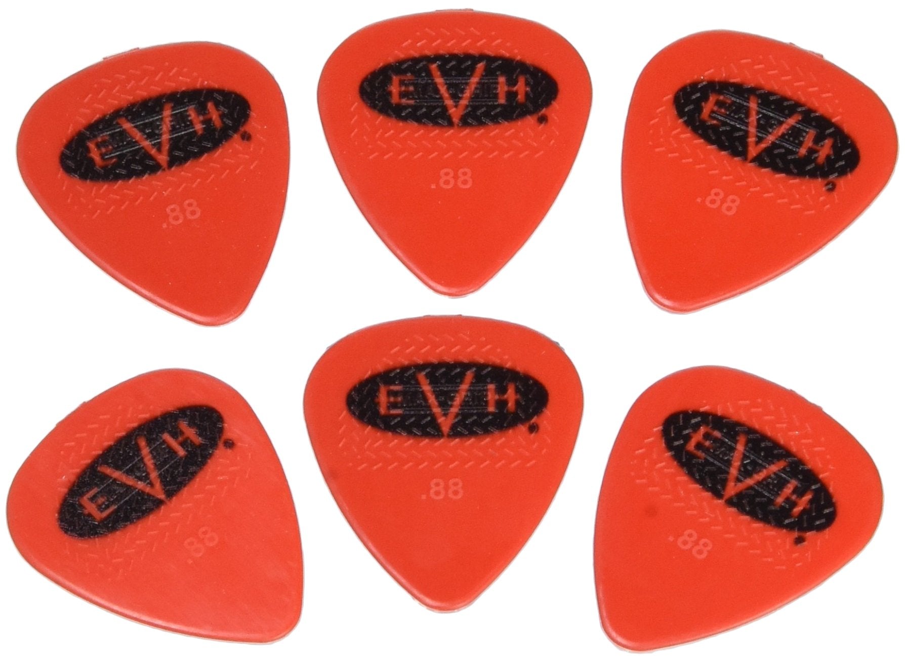 Evh Signature Series Picks (6 Pack) 0.88 Mm Red/Black