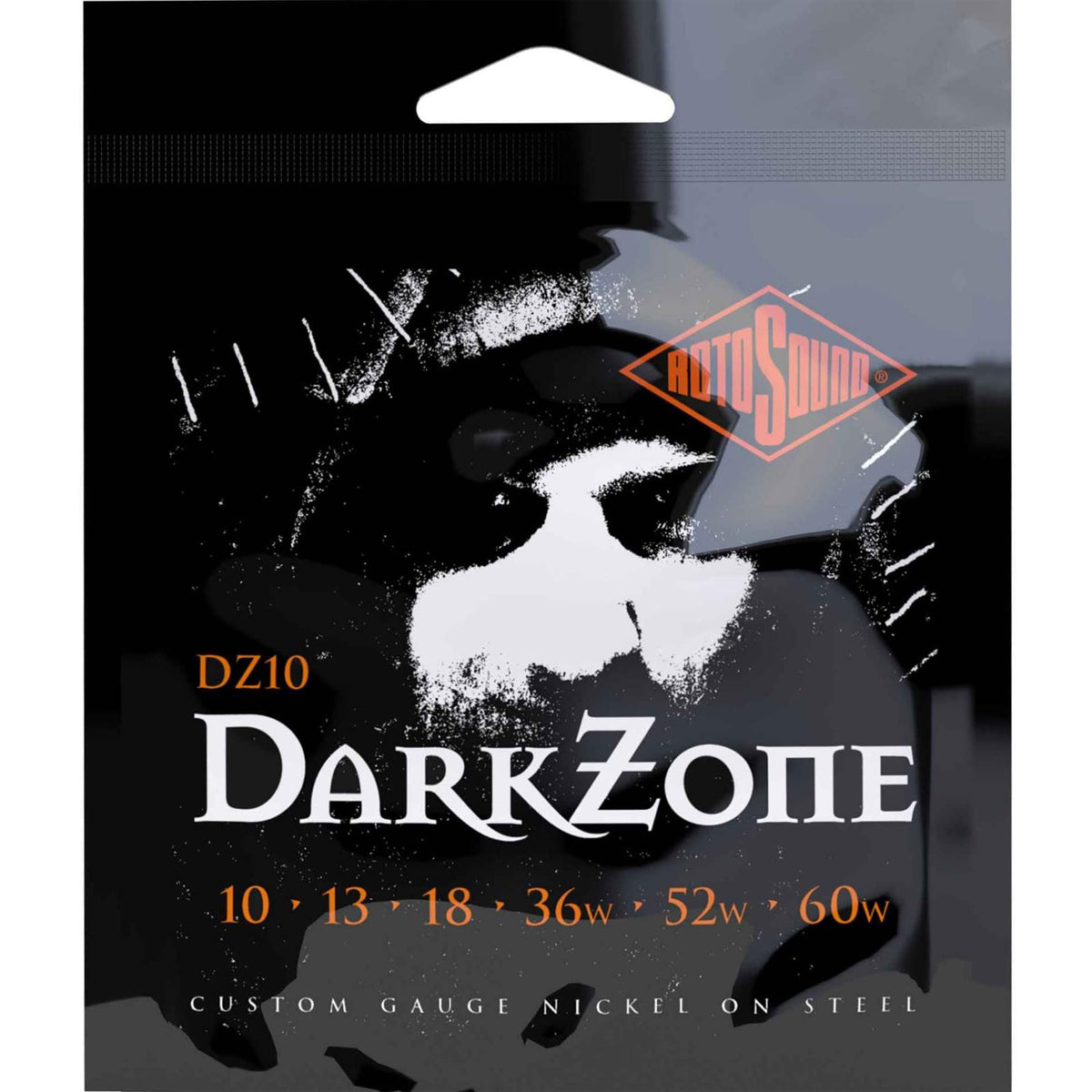 Rotosound Dz10 Nickel Plated Darkzone Customer Gauge Electric Guitar Strings, Custom