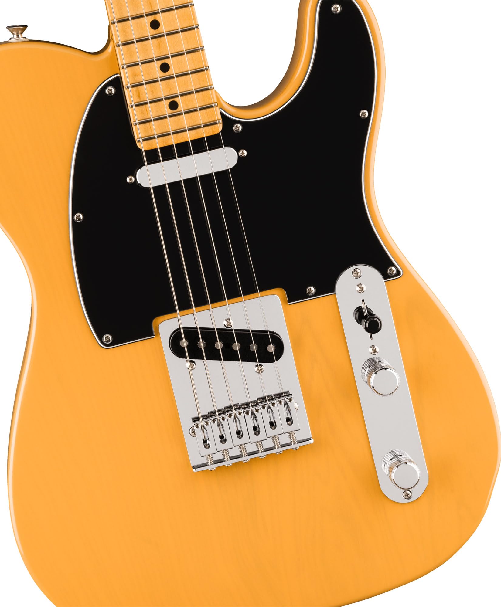 Fender Player II Telecaster - Butterscotch Blonde Bundle with Gig Bag, Strap, Cable, 3-Pack Picks and Guitar Cleaning Kit