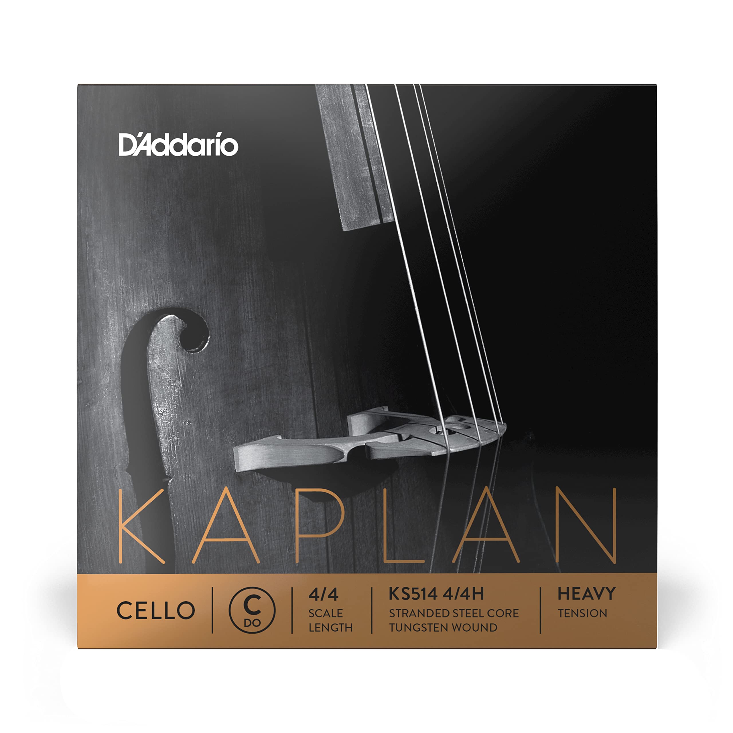 DAddario Kaplan Cello String - Single C String - KS514 4/4H - Cello Strings - 4/4 Scale, Heavy Tension