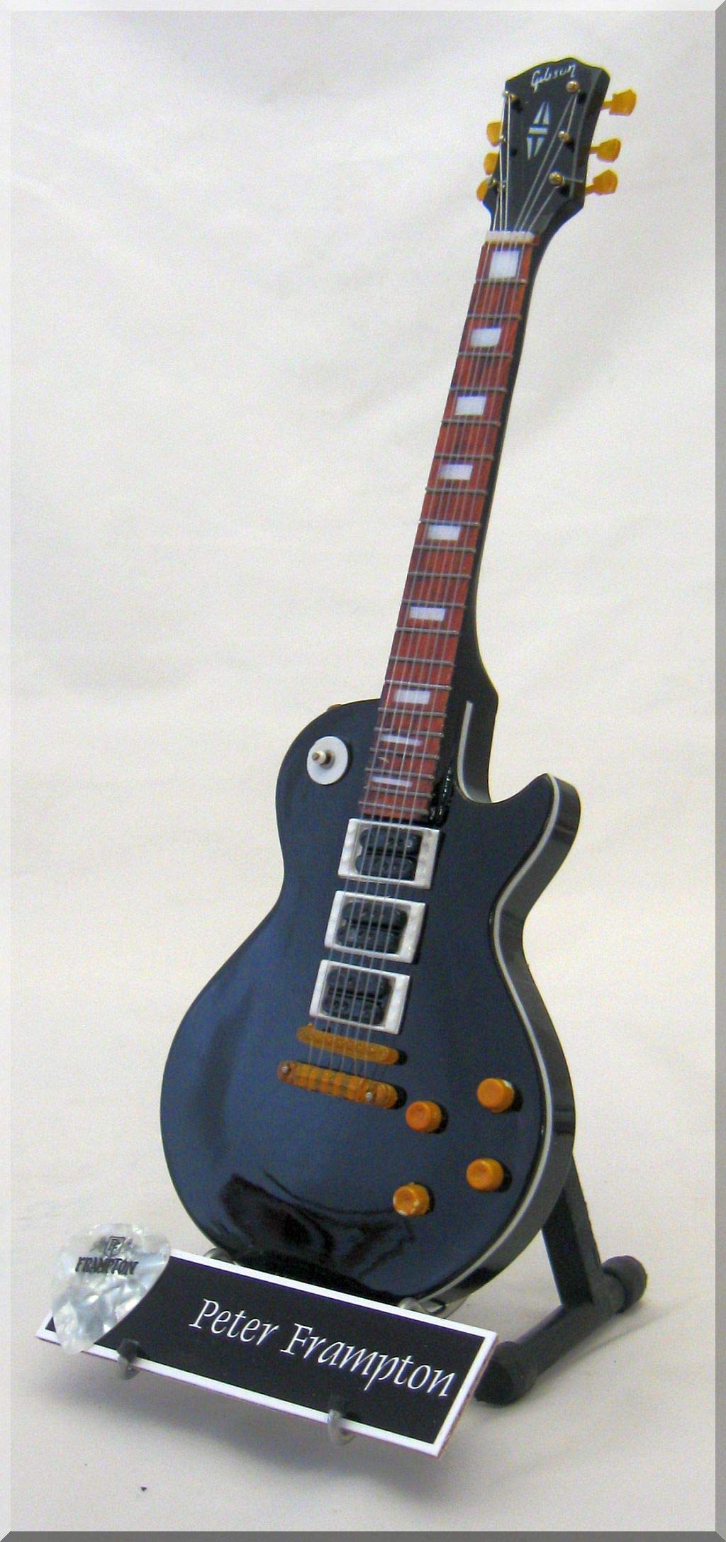 PETER FRAMPTON Miniature Guitar with Guitar Pick