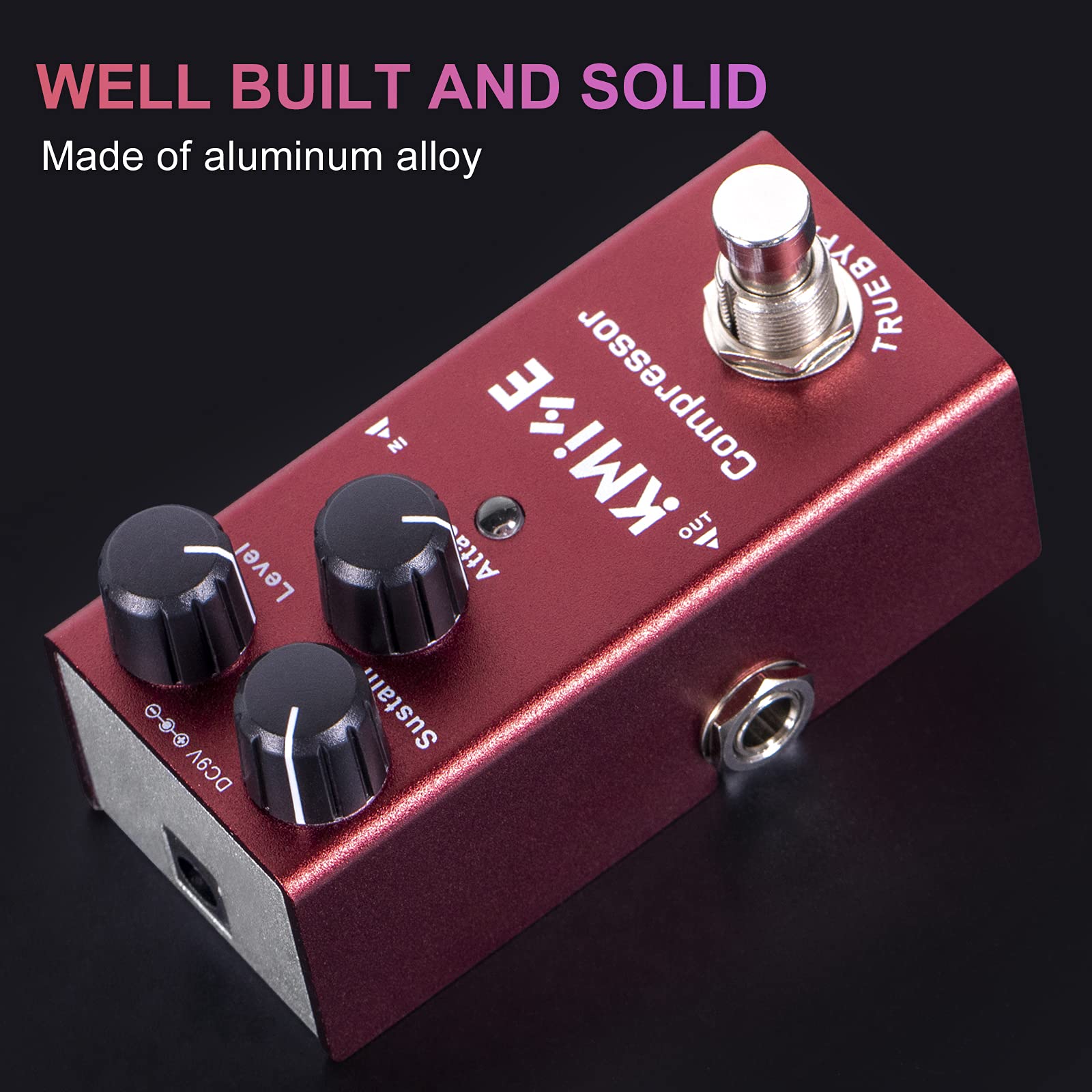 Kmise Compressor Electric Guitar Effects Pedal Mini Single Type DC 9V True Bypass