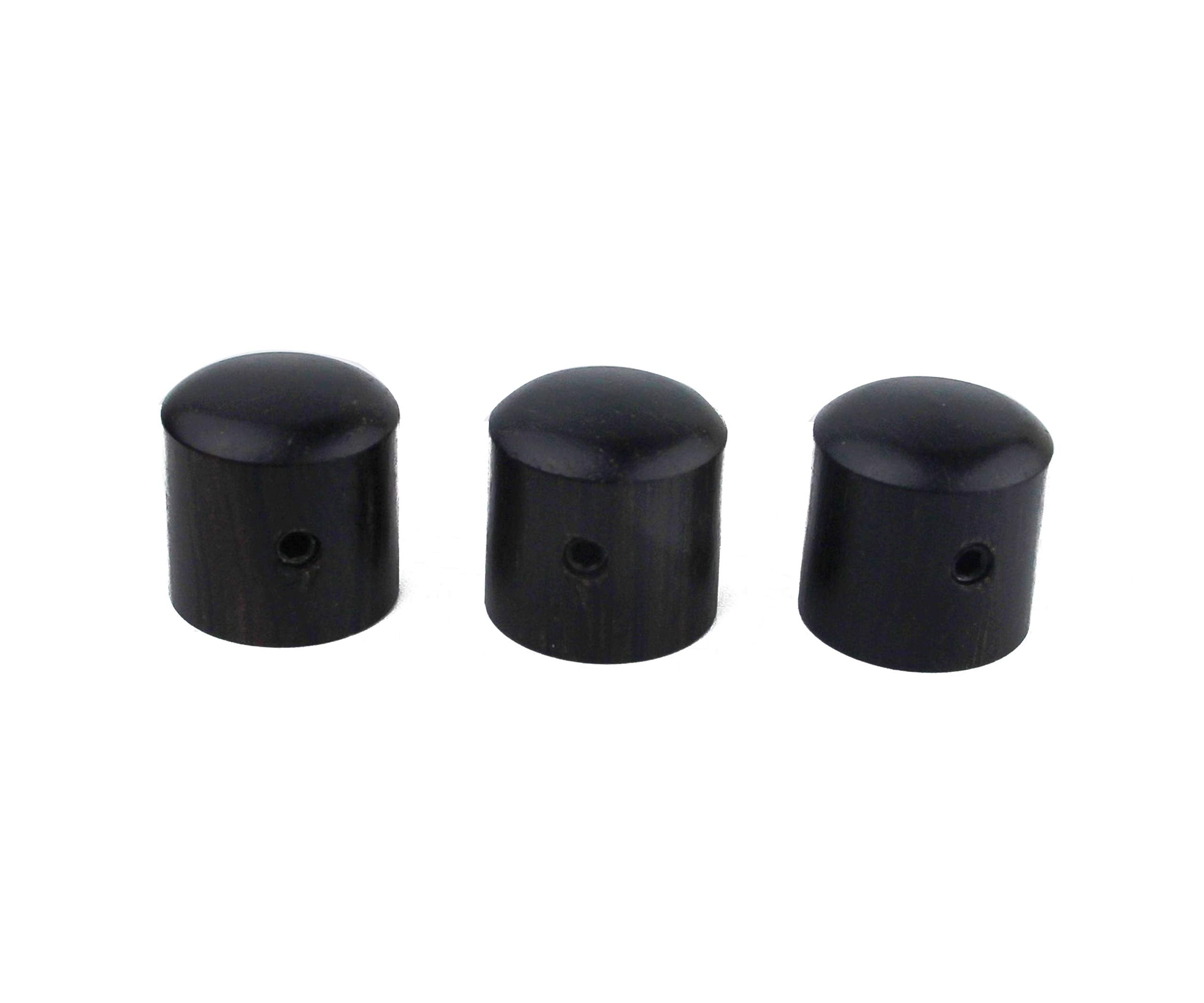 Guyker 3Pcs Ebony Potentiometer Control Knobs Dia. 6Mm (0.24'') Shaft Pots - Rotary Volume Tone Knob Replacement Part For Electr