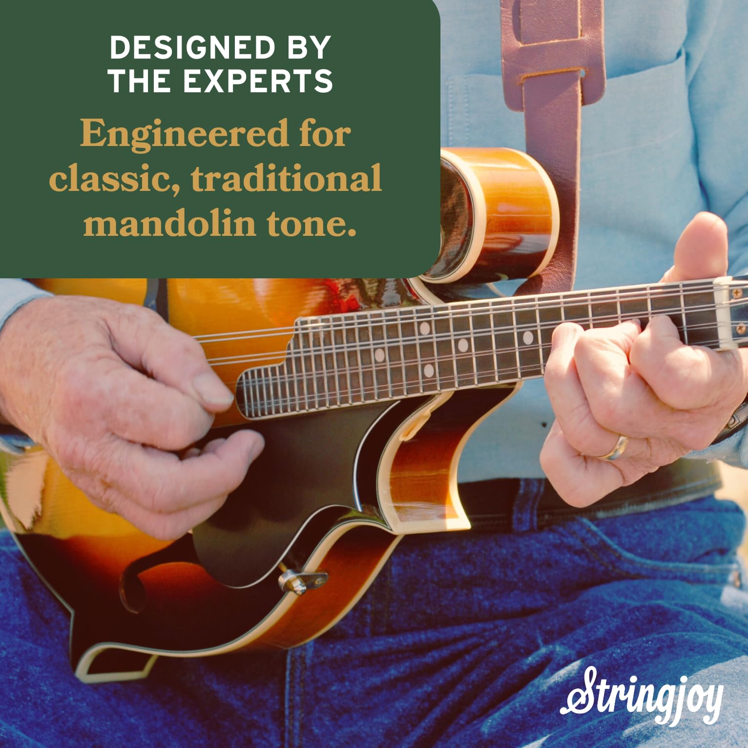 Stringjoy NB1140 Naturals Phosphor Bronze Mandolin Strings, (Medium Gauge - 11-40)