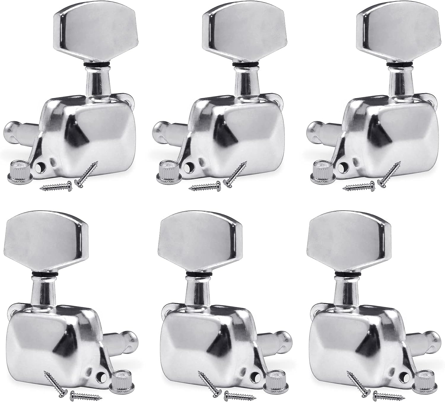 Device Of Urban Infotech Guitar Tuning Keys, 3L + 3R Guitar Machine Heads Knobs Guitar Keys For Acoustic Guitar Semi-Closed Lock
