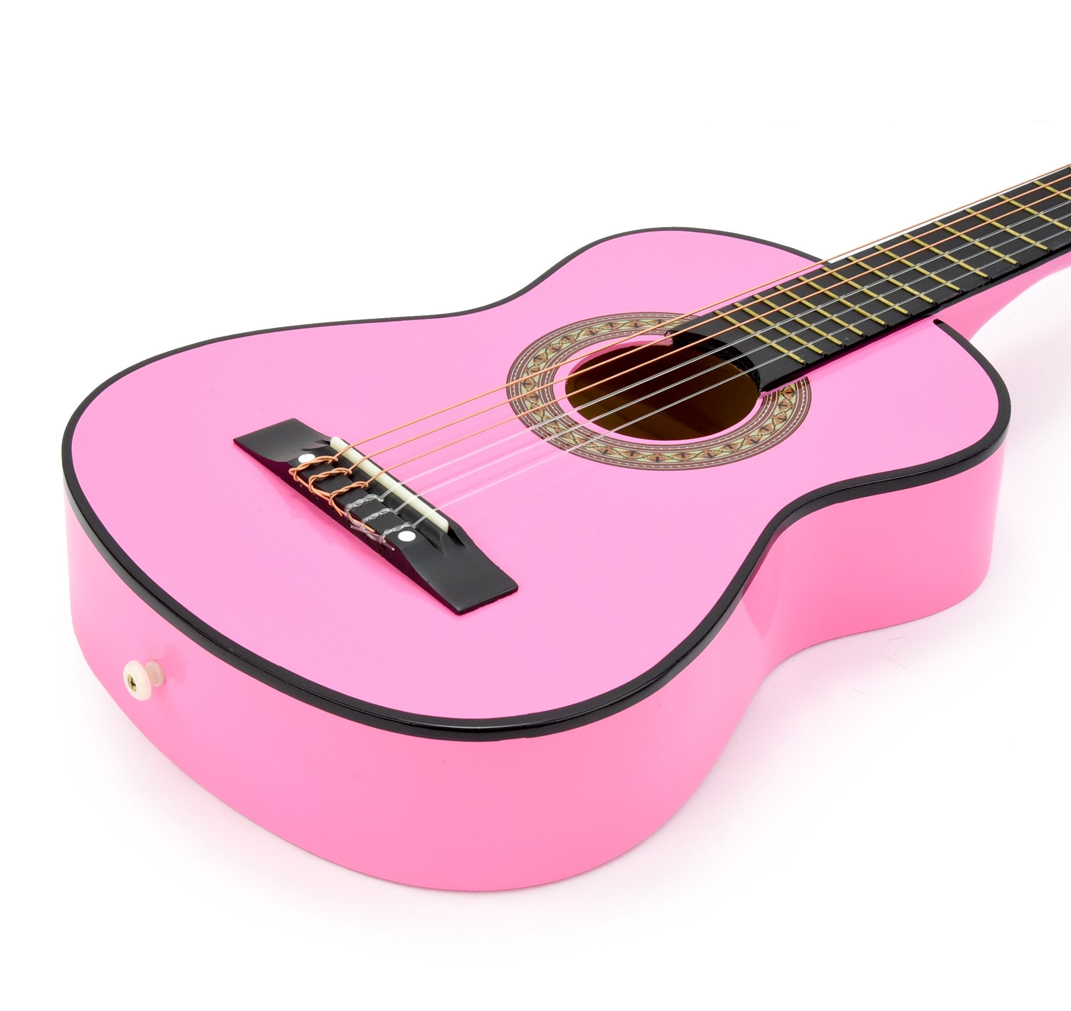 30'' Wood Classical Guitar with Case and Accessories for Kids/Girls/Boys/Beginners (Pink)