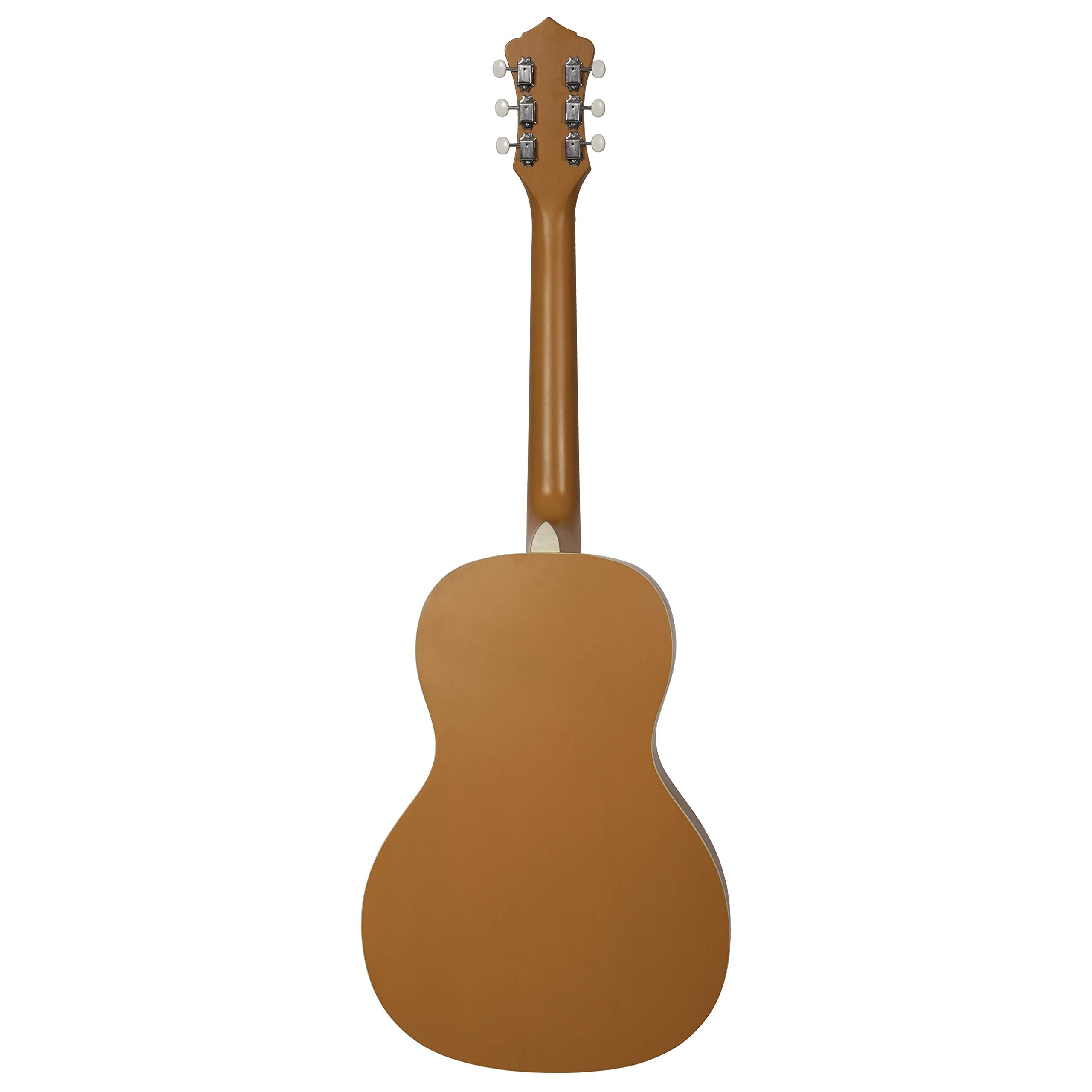 Recording King 6 String Acoustic Guitar, Right, Monarch Orange (RPS-7-MOR)