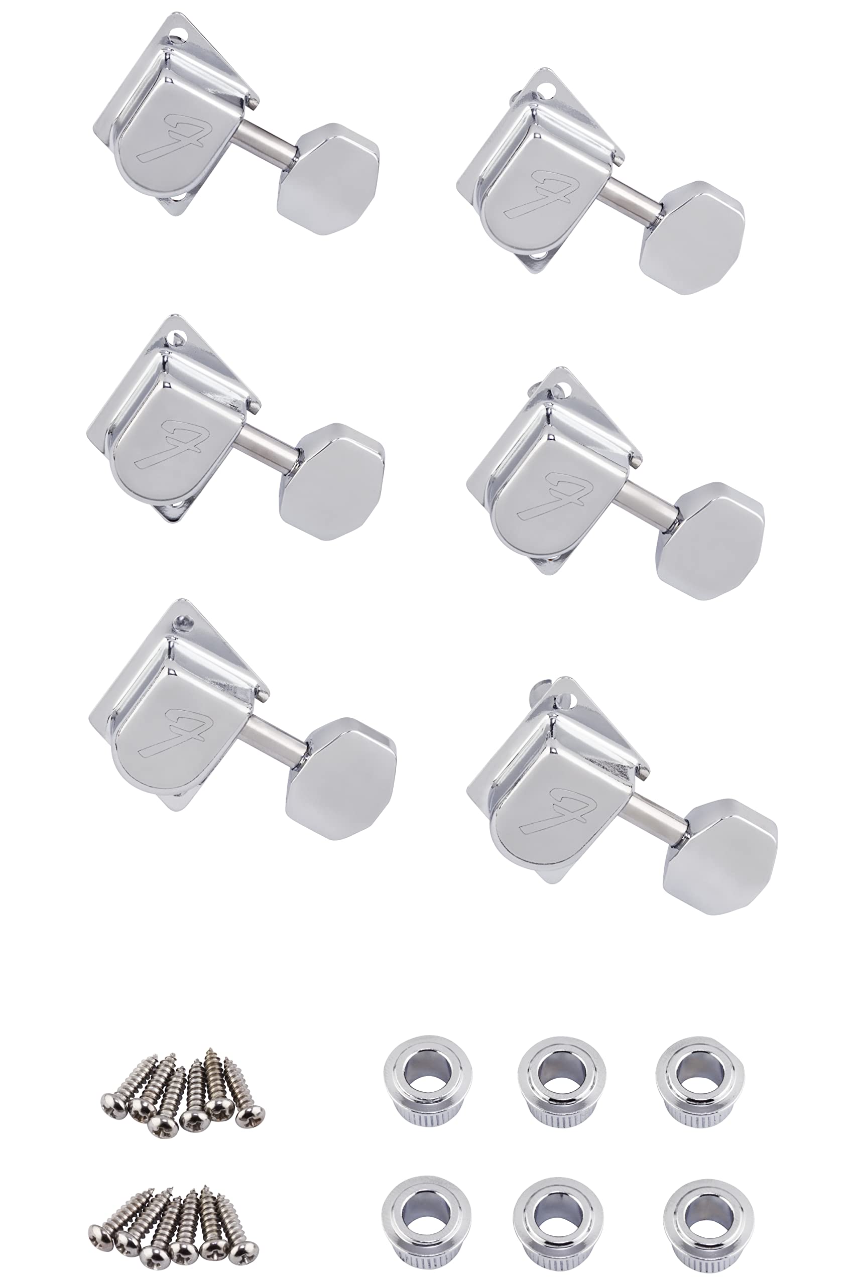 Fender 70s ''F'' Style Guitar Tuning Machines/Chrome, Set of 6