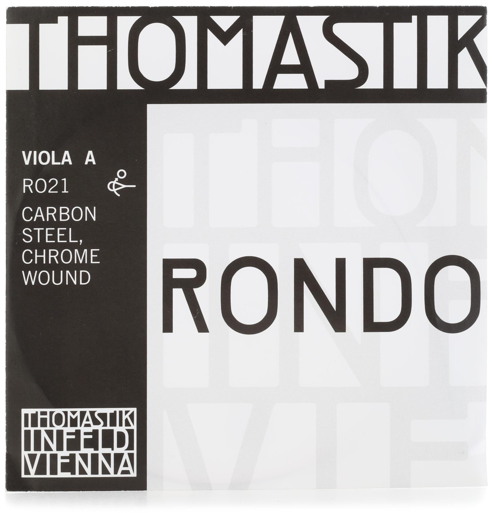 Thomastik-Infeld Rondo Viola A String RO21 Carbon steel, Chrome Wound for Advanced and Pro Players - Maximum Power - Tonal Warmt