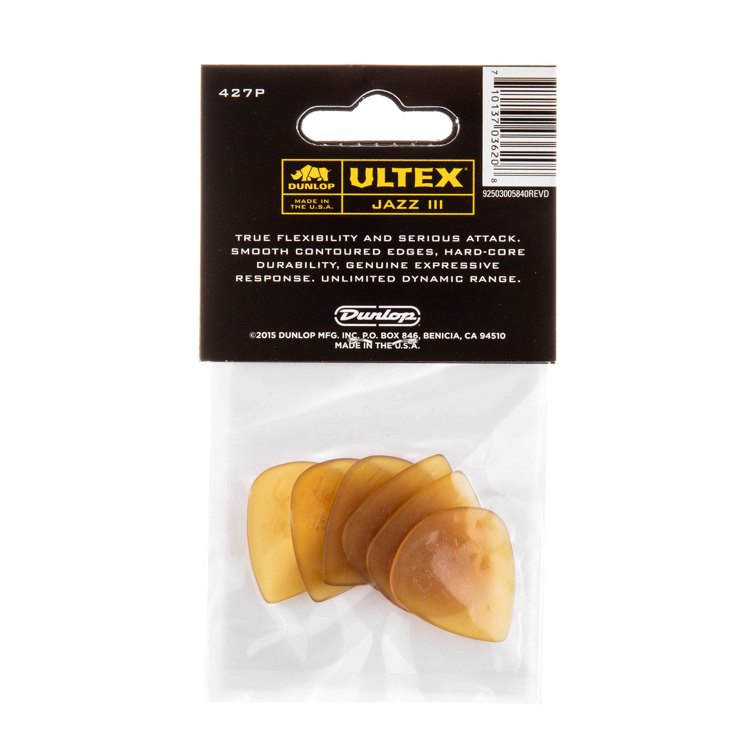 Dunlop Ultex Jazz III, 1.38mm, 6/Player's Pack