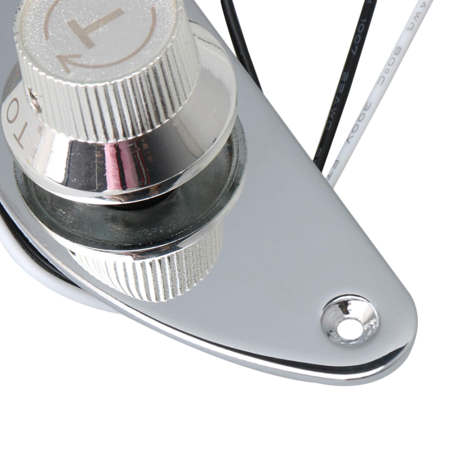 Lovermusic Silver 4.92inch Length Metal Prewired Guitar Control Plate Telecaster Control Plate Replacement Parts for Electric Gu