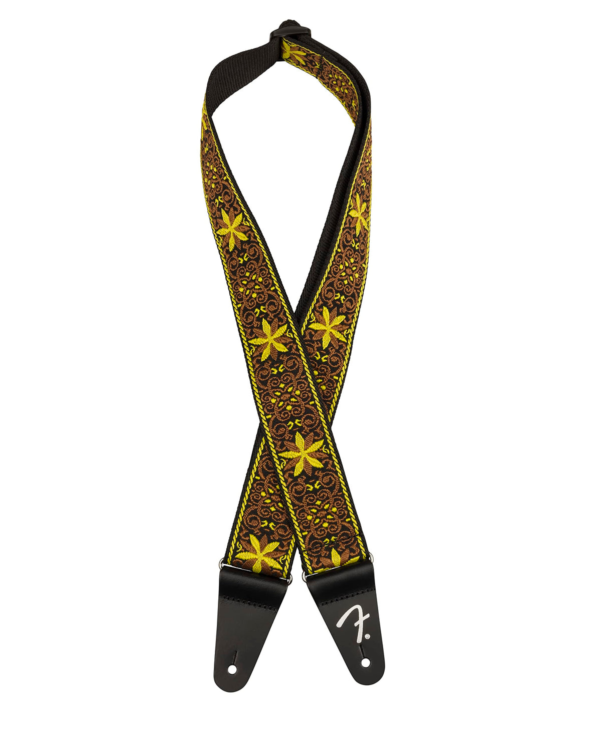 Fender Pasadena Woven Strap, 2In, Yellow Wallflower