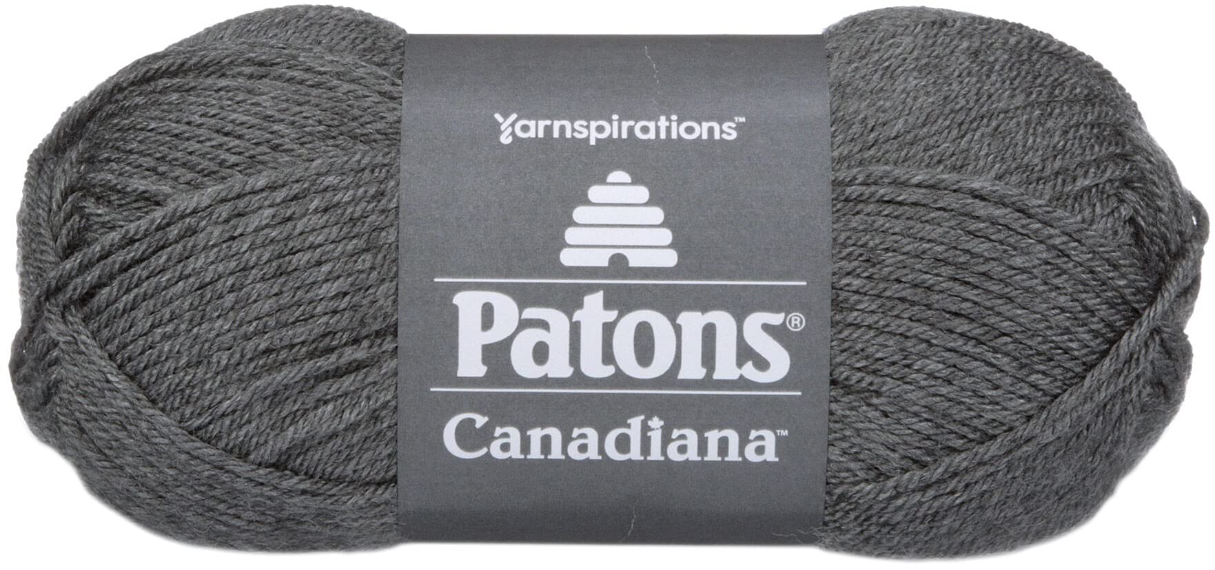 Patons Canadiana Yarn, Medium Grey Mix