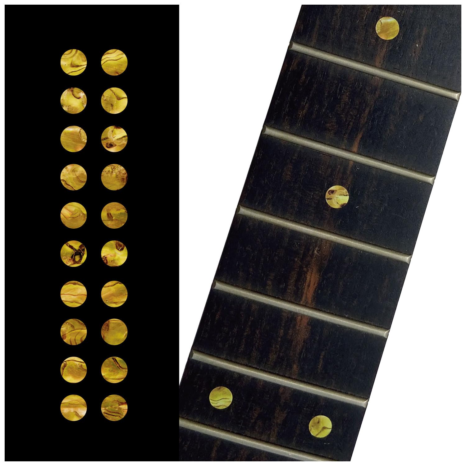 1/4''(6.35Mm) Dot Fret Markers - Ocher