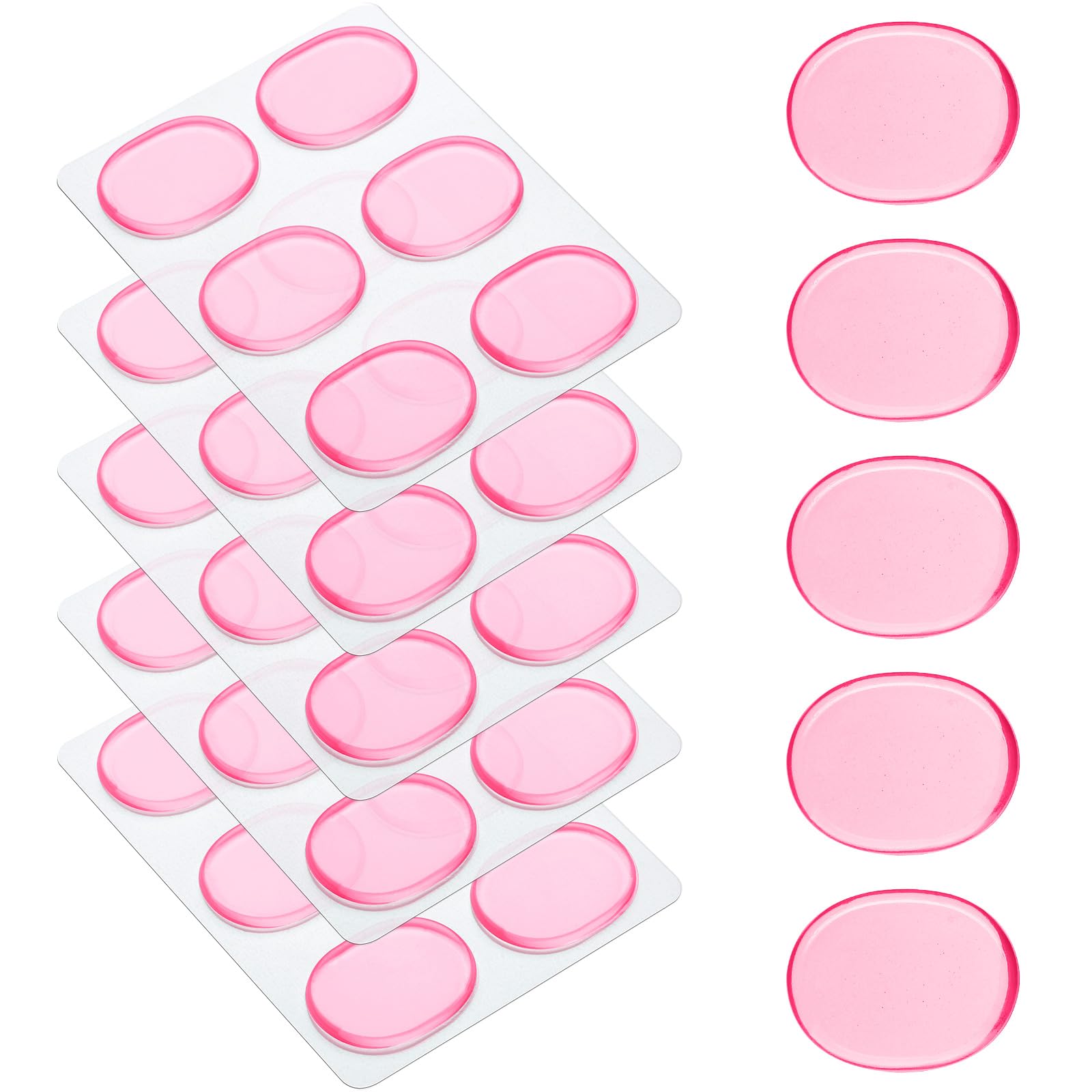 Fiada 30 Pieces Drum Dampeners Gels Silicone Gel Pads Soft Drum Dampeners for Drums Cymbals Tone Control(Red)
