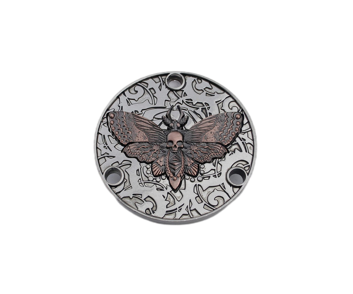 Guyker Guitar Back Cover Butterfly Skeleton Pattern Metal Toggle Switch For Lp Style Guitar